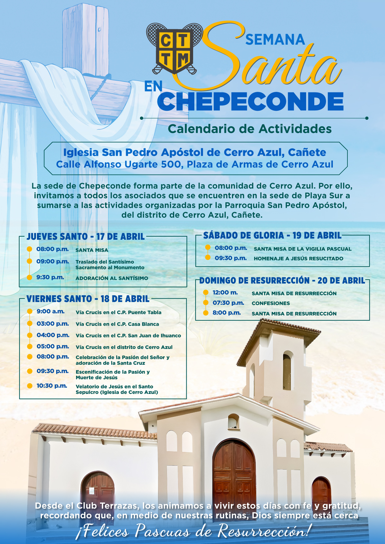 🌿🙏 SEMANA SANTA EN CHEPECONDE -CALENDARIO DE ACTIVIDADES 🕊️📖