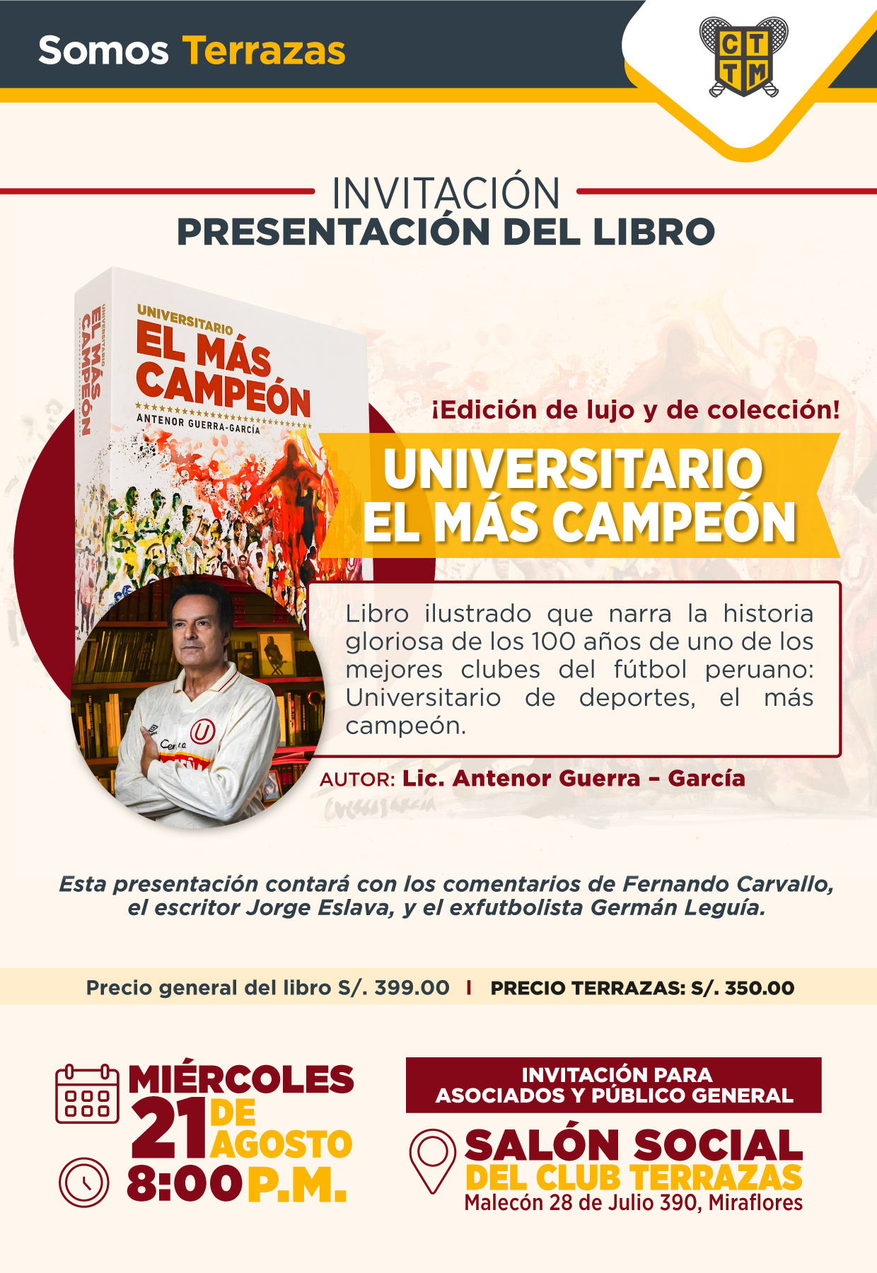 PRESENTACIÓN DEL LIBRO UNIVERSITARIO EL MÁS CAMPEÓN