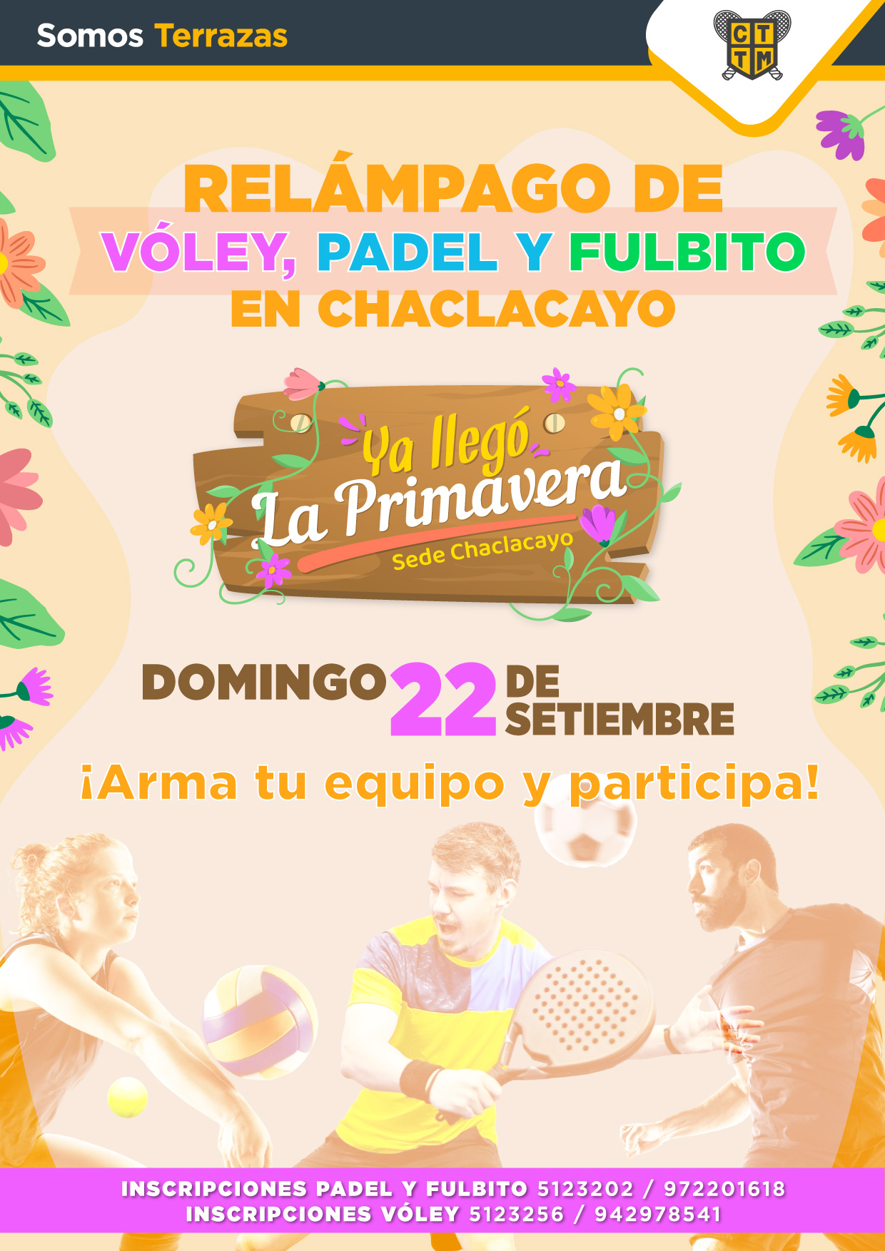 RELÁMPAGO DE VÓLEY, PADEL Y FULBITO EN CHACLACAYO