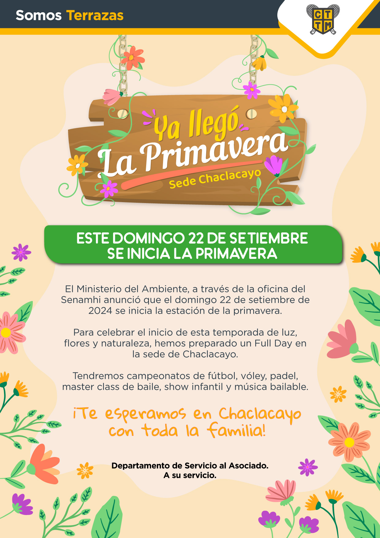  ESTE DOMINGO 22 DE SETIEMBRE SE INICIA LA PRIMAVERA
