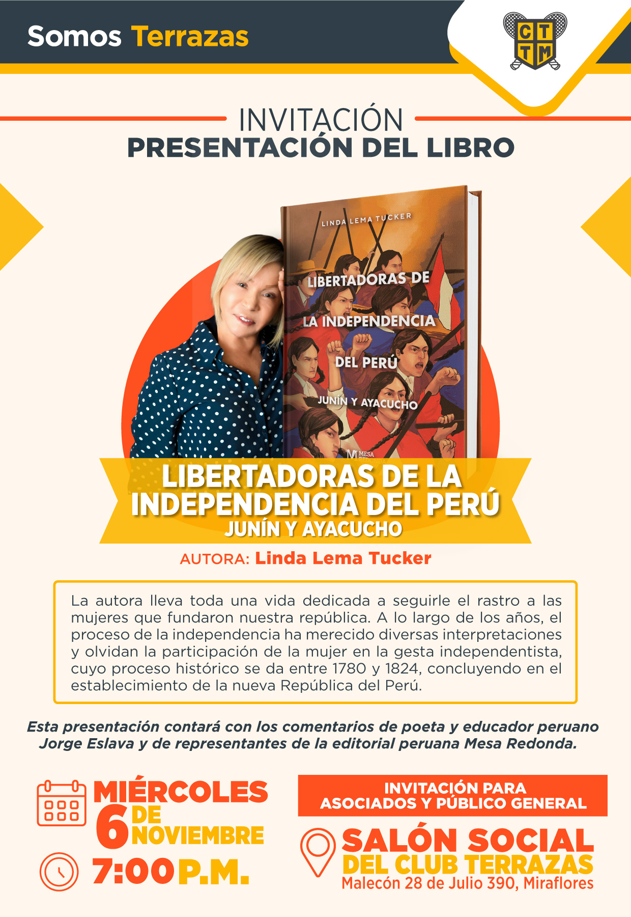 PRESENTACIÓN DEL LIBRO LIBERTADORAS DE LA INDEPENDENCIA DEL PERÚ