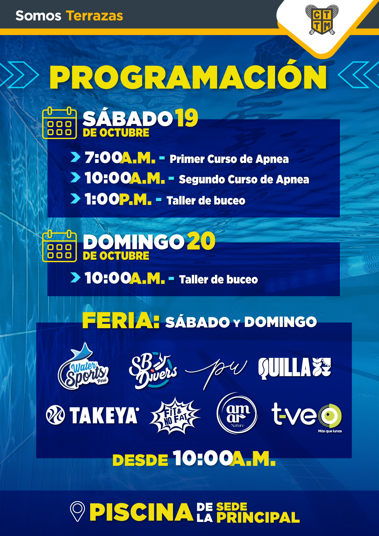 PROGRAMACIÓN: TALLERES Y FERIA BUCEO Y APNEA 