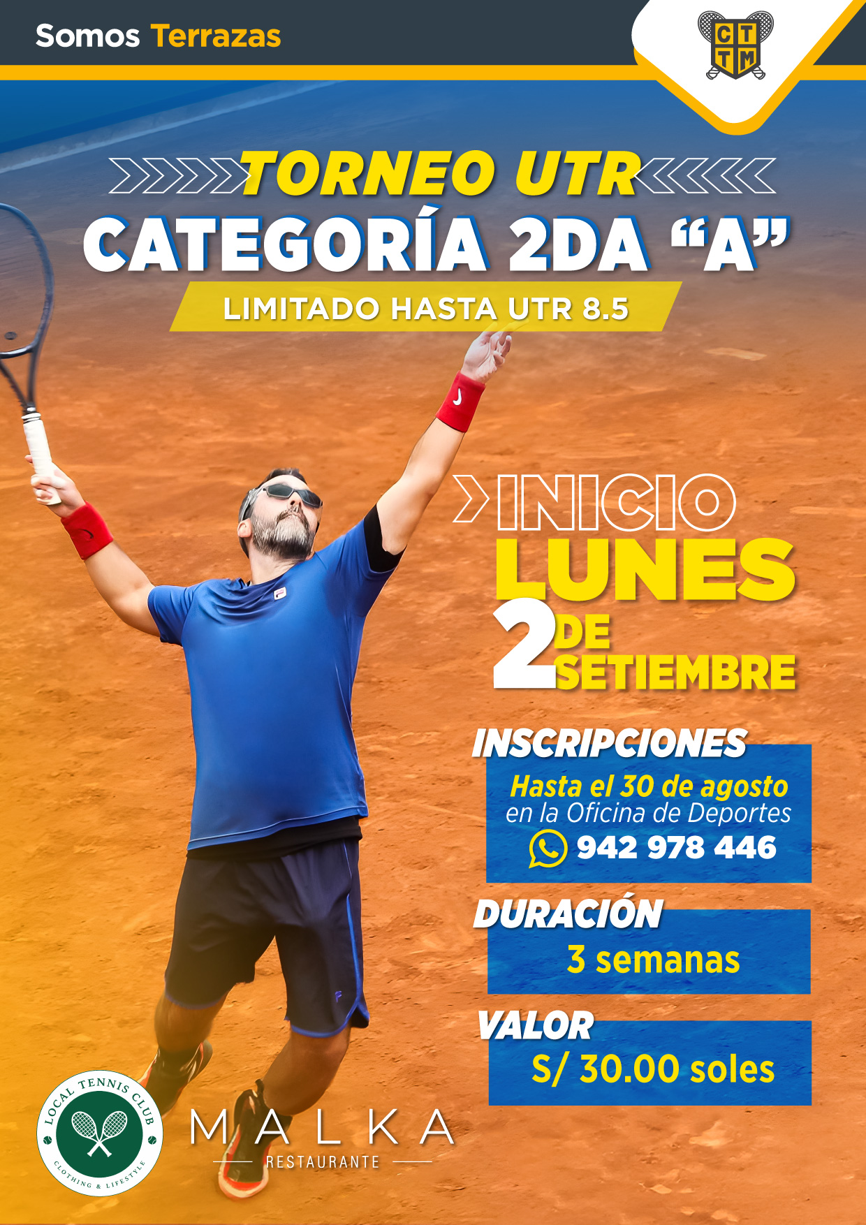 TORNEO DE TENIS UTR CATEGORÍA 2DA "A"