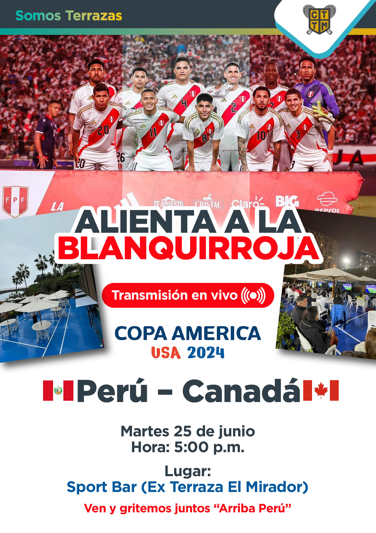 ALIENTA A LA BLANQUIRROJA: PERÚ – CANADÁ