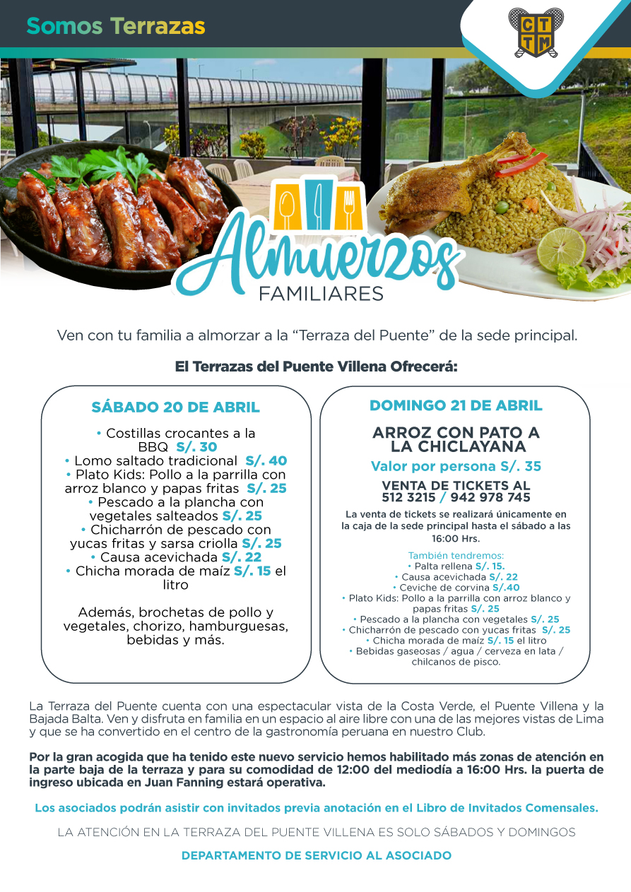 ESTE FIN DE SEMANA VEN A "LA TERRAZA DEL PUENTE VILLENA" CON TODA LA FAMILIA