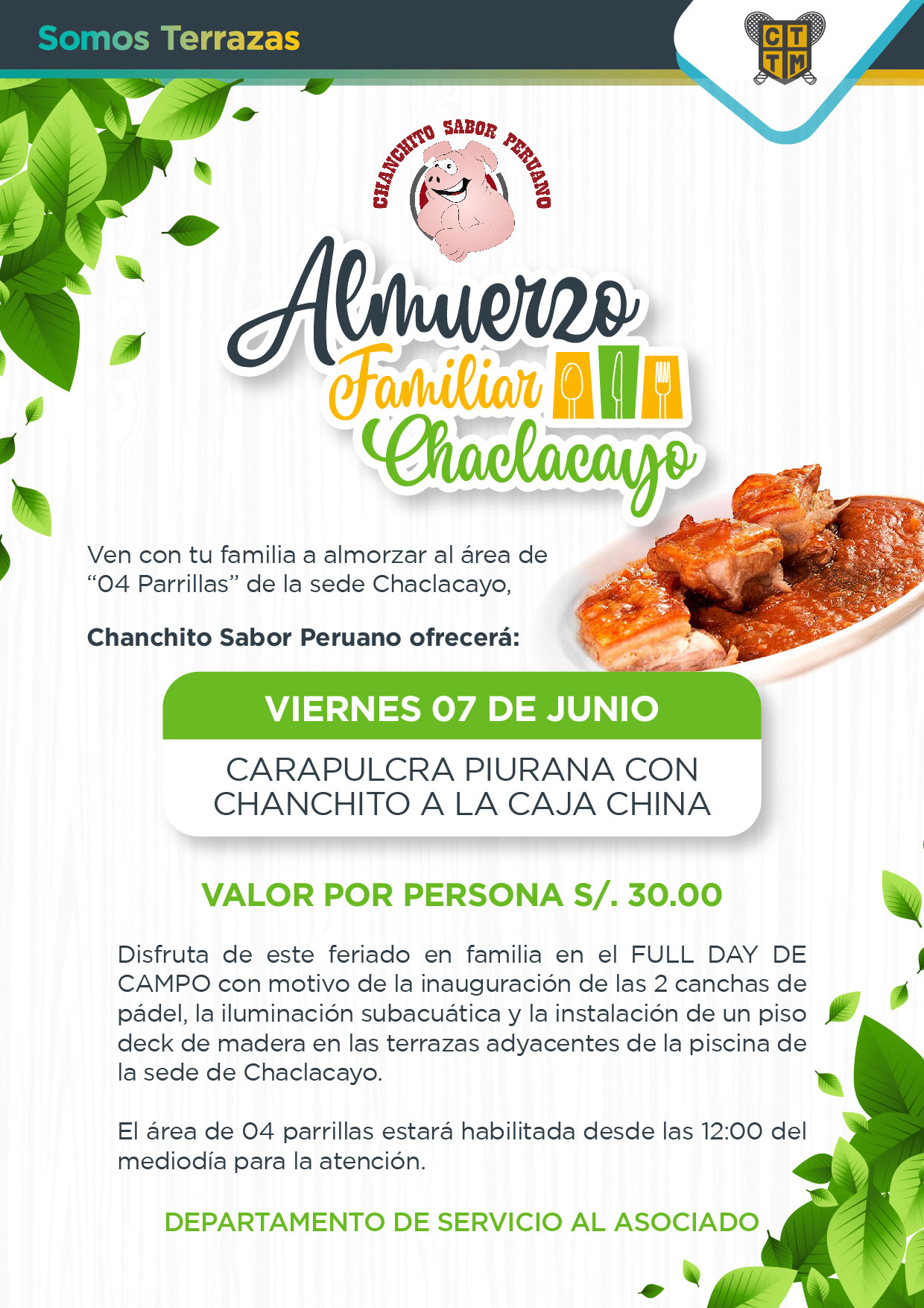 ALMUERZO FAMILIAR CHACLACAYO
