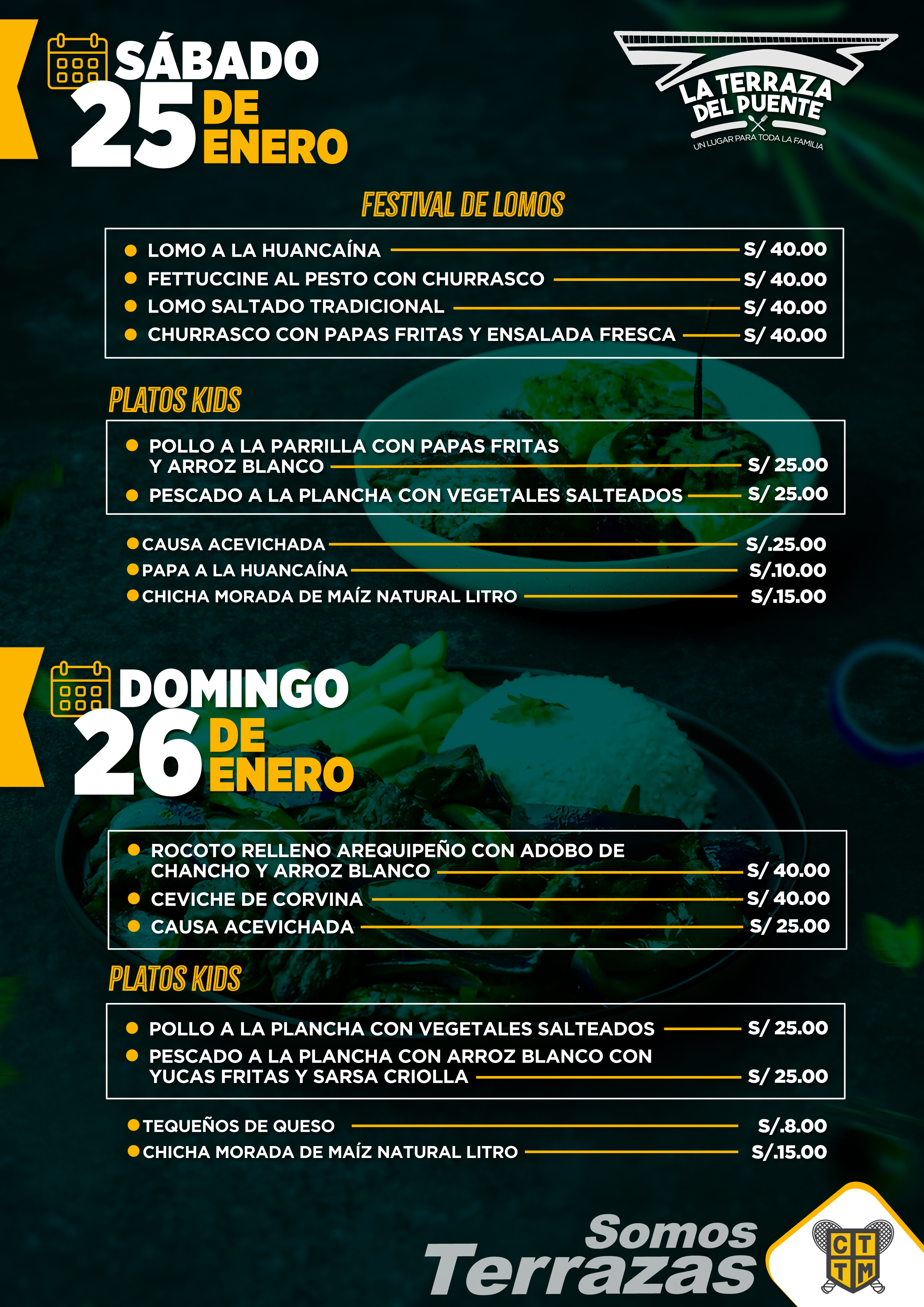 🍽️ ESTE FIN DE SEMANA VEN A "LA TERRAZA DEL PUENTE VILLENA" 🌉