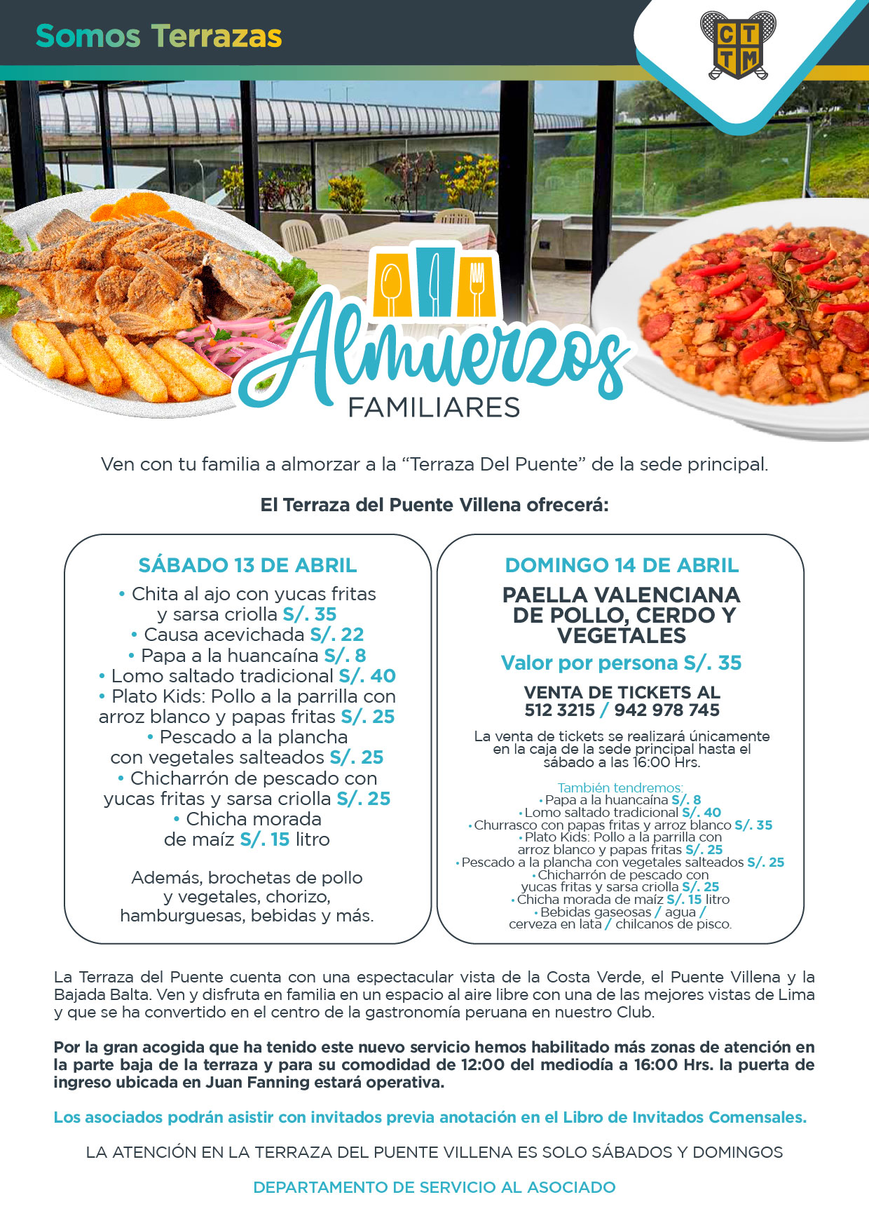 ESTE FIN DE SEMANA VEN A "LA TERRAZA DEL PUENTE VILLENA" CON TODA LA FAMILIA