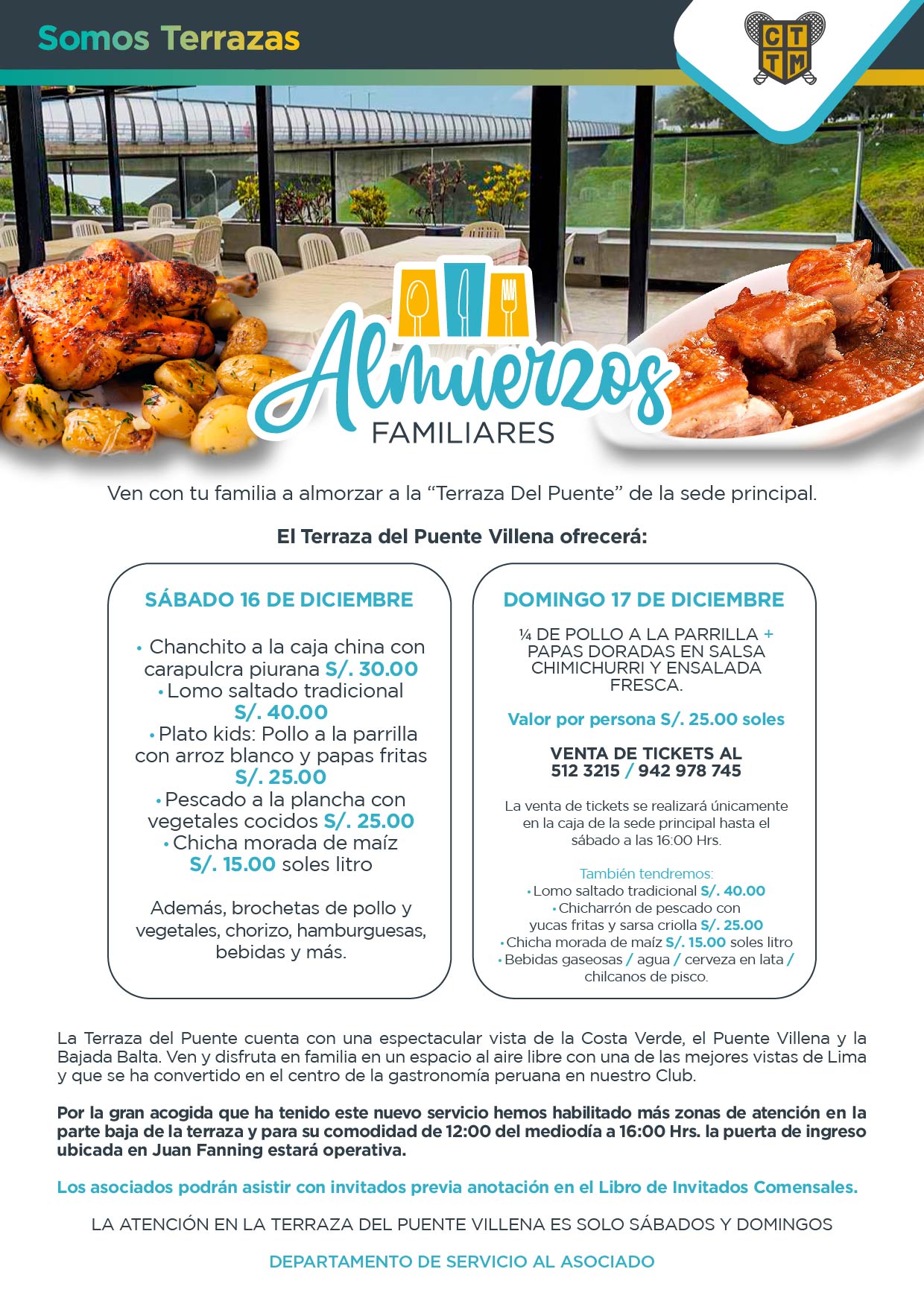 ESTE FIN DE SEMANA VEN A "LA TERRAZA DEL PUENTE VILLENA" CON TODA LA FAMILIA