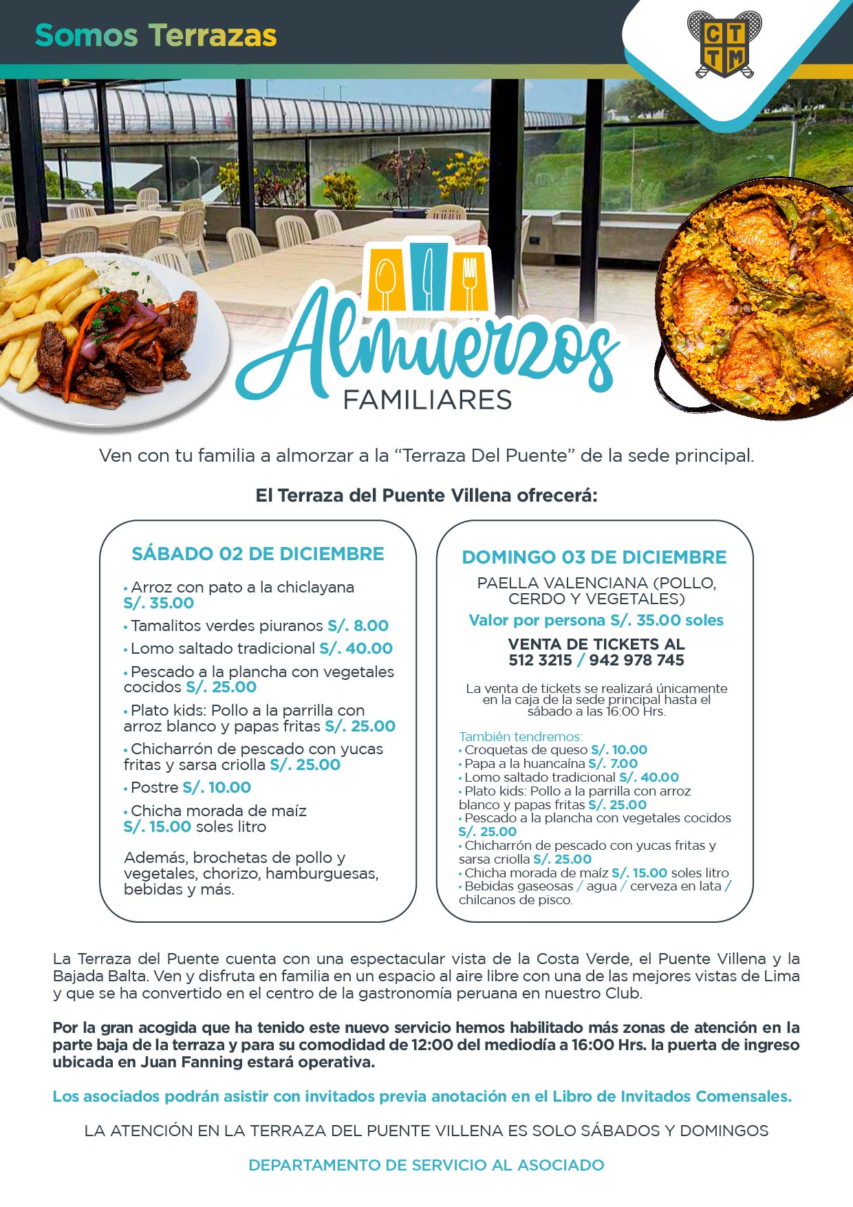 ESTE FIN DE SEMANA VEN A "LA TERRAZA DEL PUENTE VILLENA" CON TODA LA FAMILIA