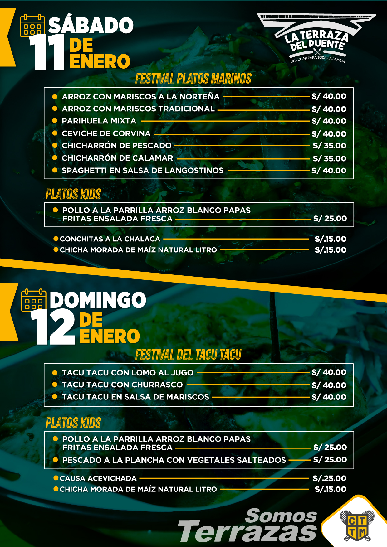 🍽️ ESTE FIN DE SEMANA VEN A "LA TERRAZA DEL PUENTE VILLENA" 🌉 