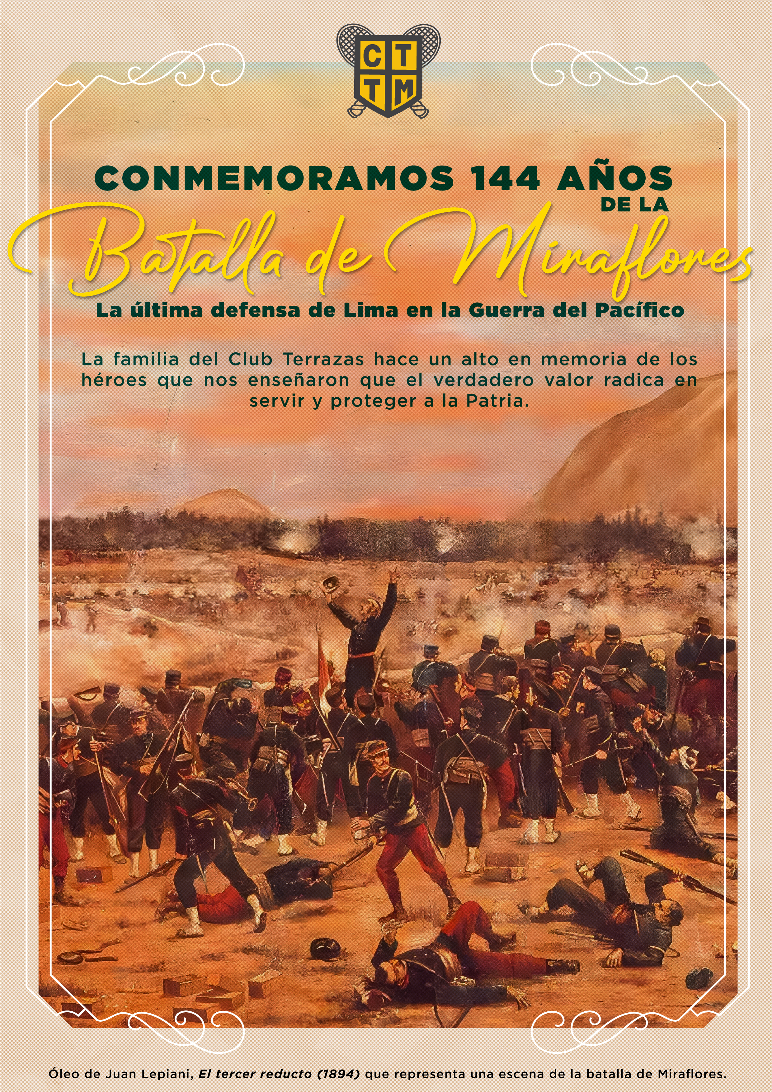 144° ANIVERSARIO DE LA BATALLA DE MIRAFLORES 