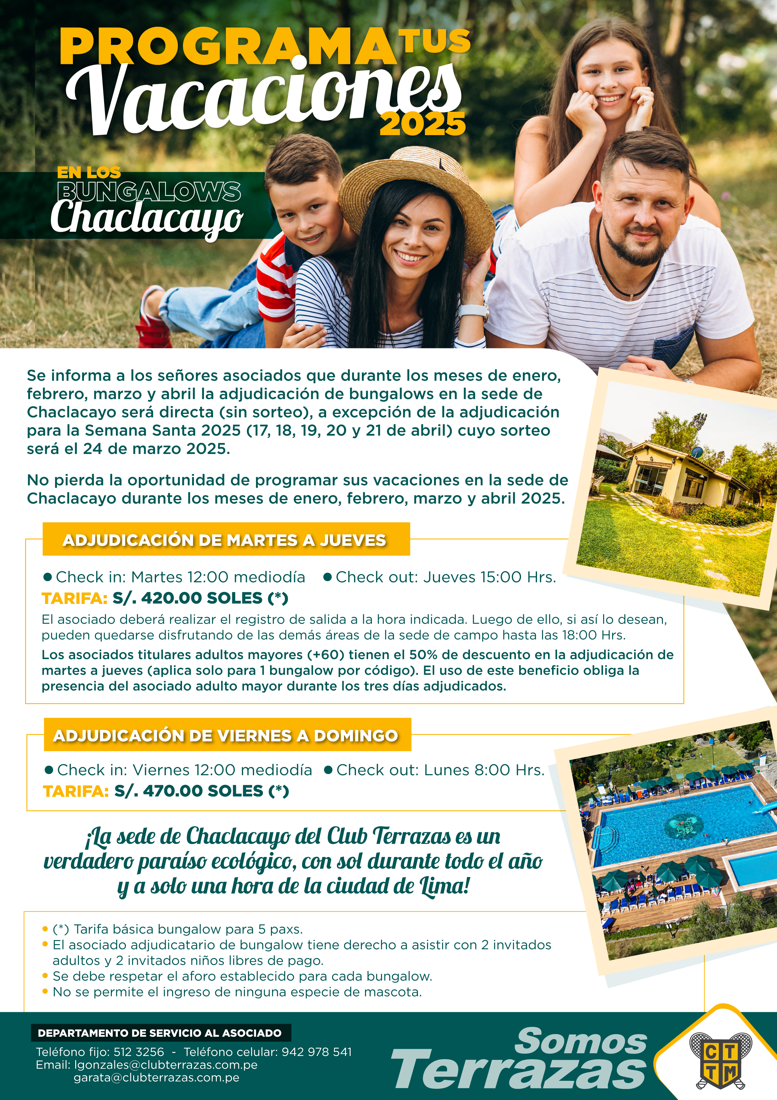 🌳 PROGRAMA TUS VACACIONES 2025 EN SEDE CHACLACAYO 🌿