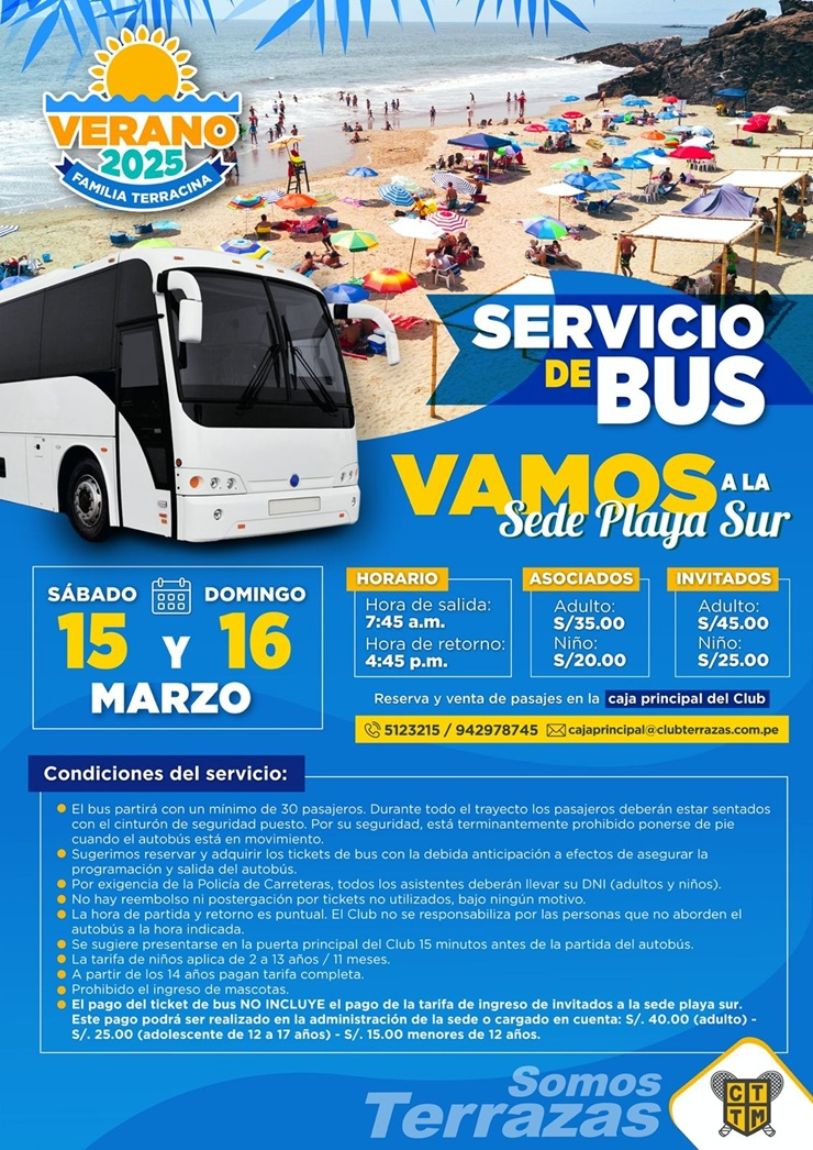 🚌 SERVICIO DE BUS A SEDE CHEPECONDE 🚌