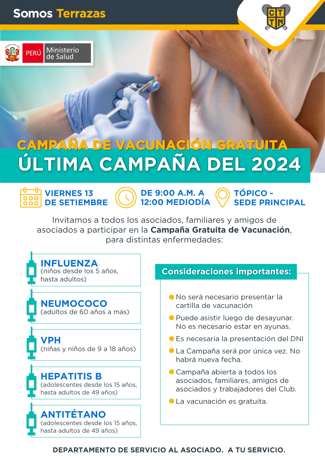 CAMPAÑA DE VACUNACIÓN GRATUITA 
