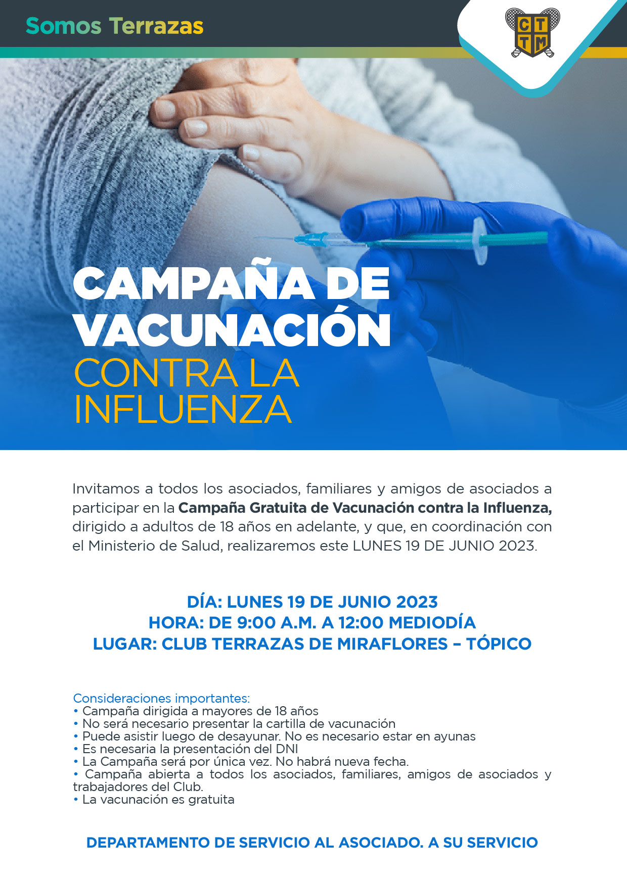 CAMPAÑA DE VACUNACIÓN CONTRA LA INFLUENZA