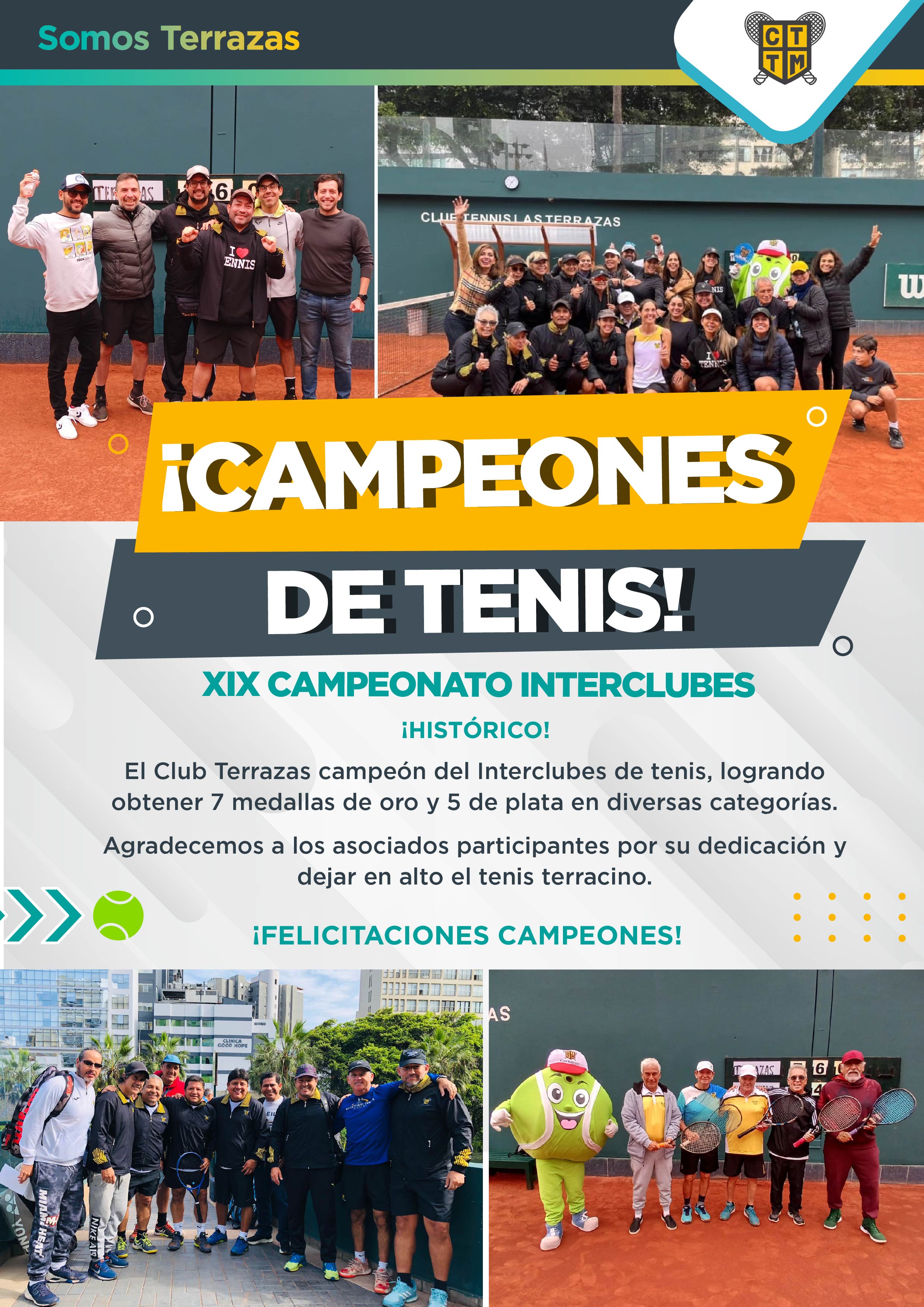 ¡CAMPEONES DE TENIS! - XIX CAMPEONATO INTERCLUBES 