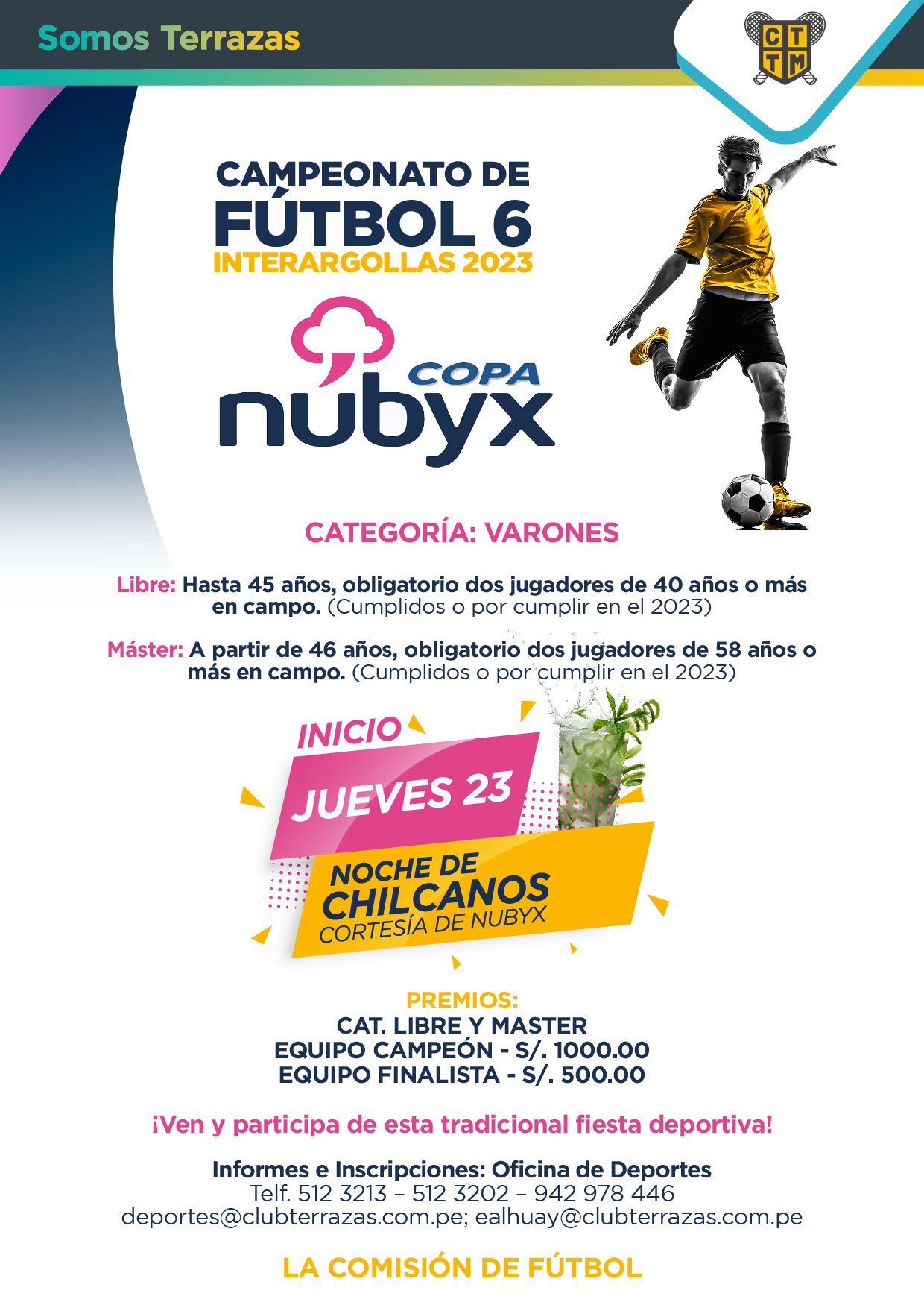 JUEVES 23: VIVE LA FIESTA DEL INTERARGOLLAS 2023 - COPA NUBYX / CHILCANOS DE CORTESÍA