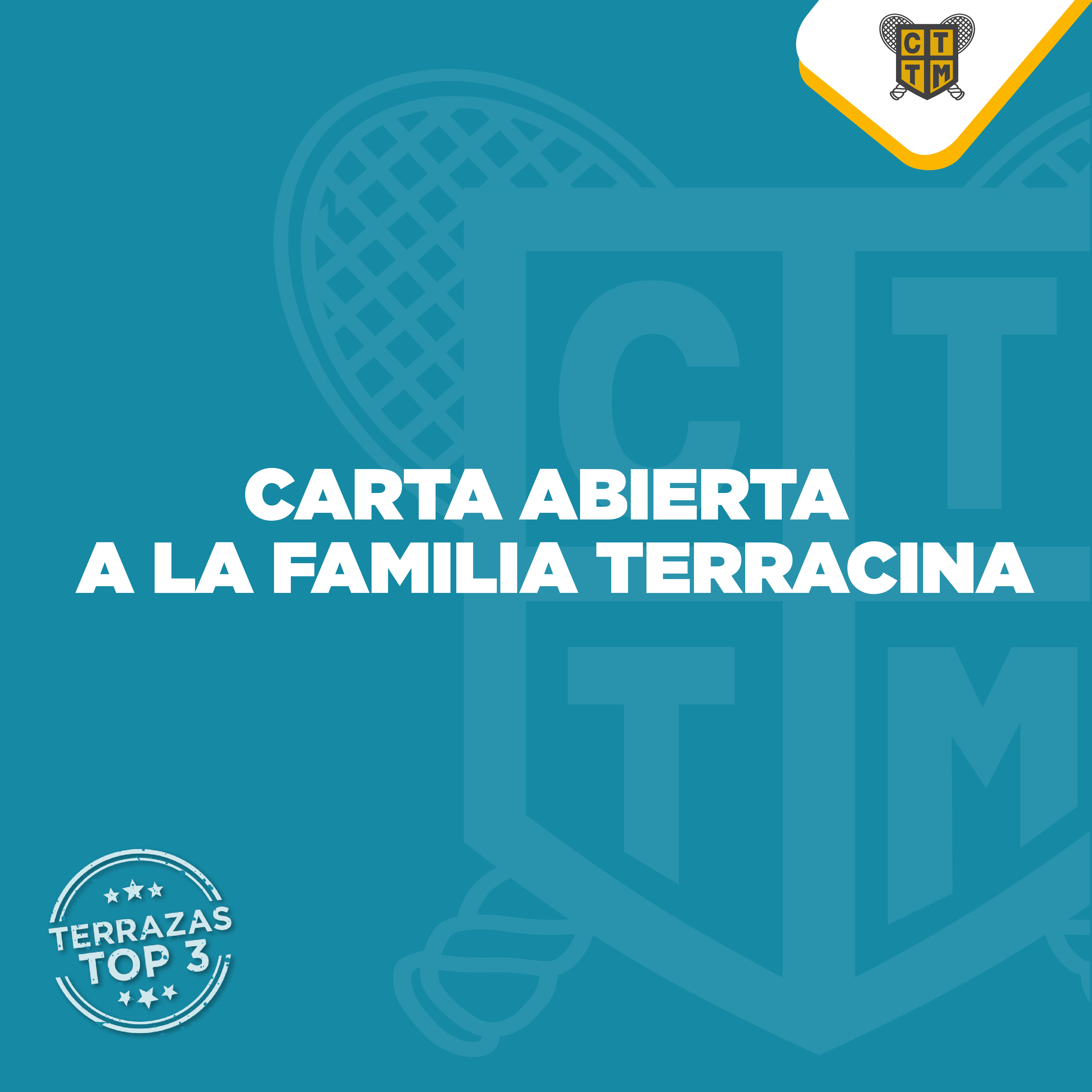 CARTA ABIERTA A LA FAMILIA TERRACINA