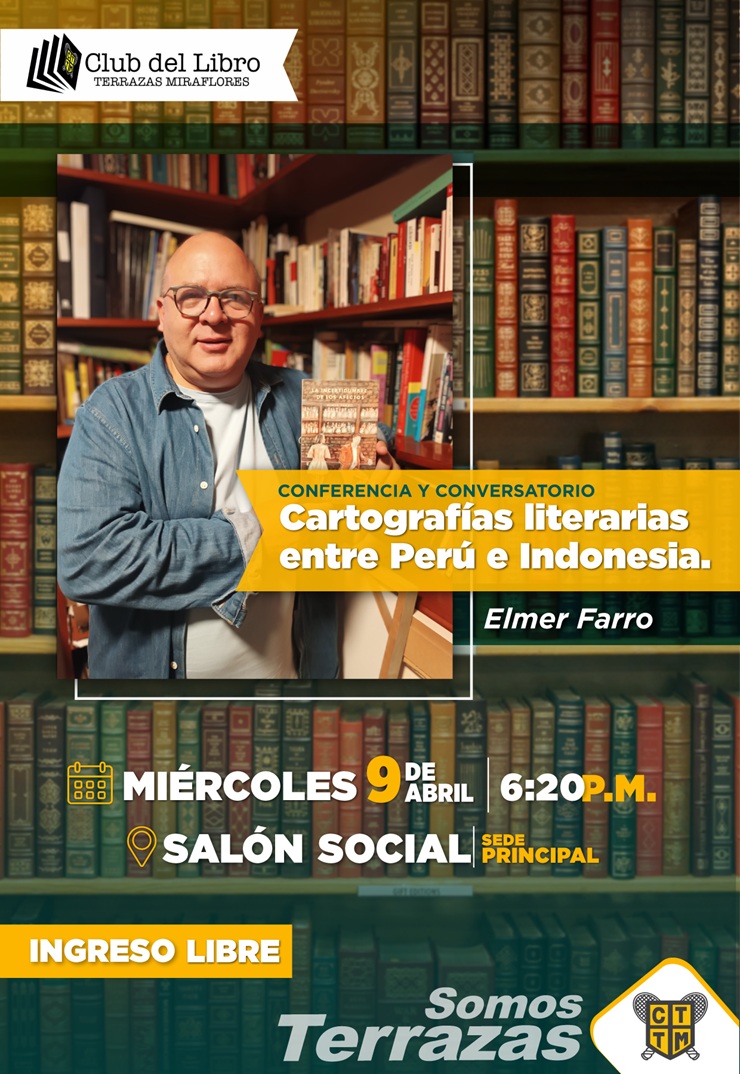  📚✨ CONFERENCIA Y CONVERSATORIO: CARTOGRAFÍAS LITERARIAS ENTRE PERÚ E INDONESIA 🌍