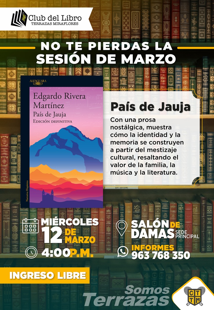 📅 TE INVITAMOS A LA SESIÓN DE MARZO DEL CLUB DEL LIBRO 📚