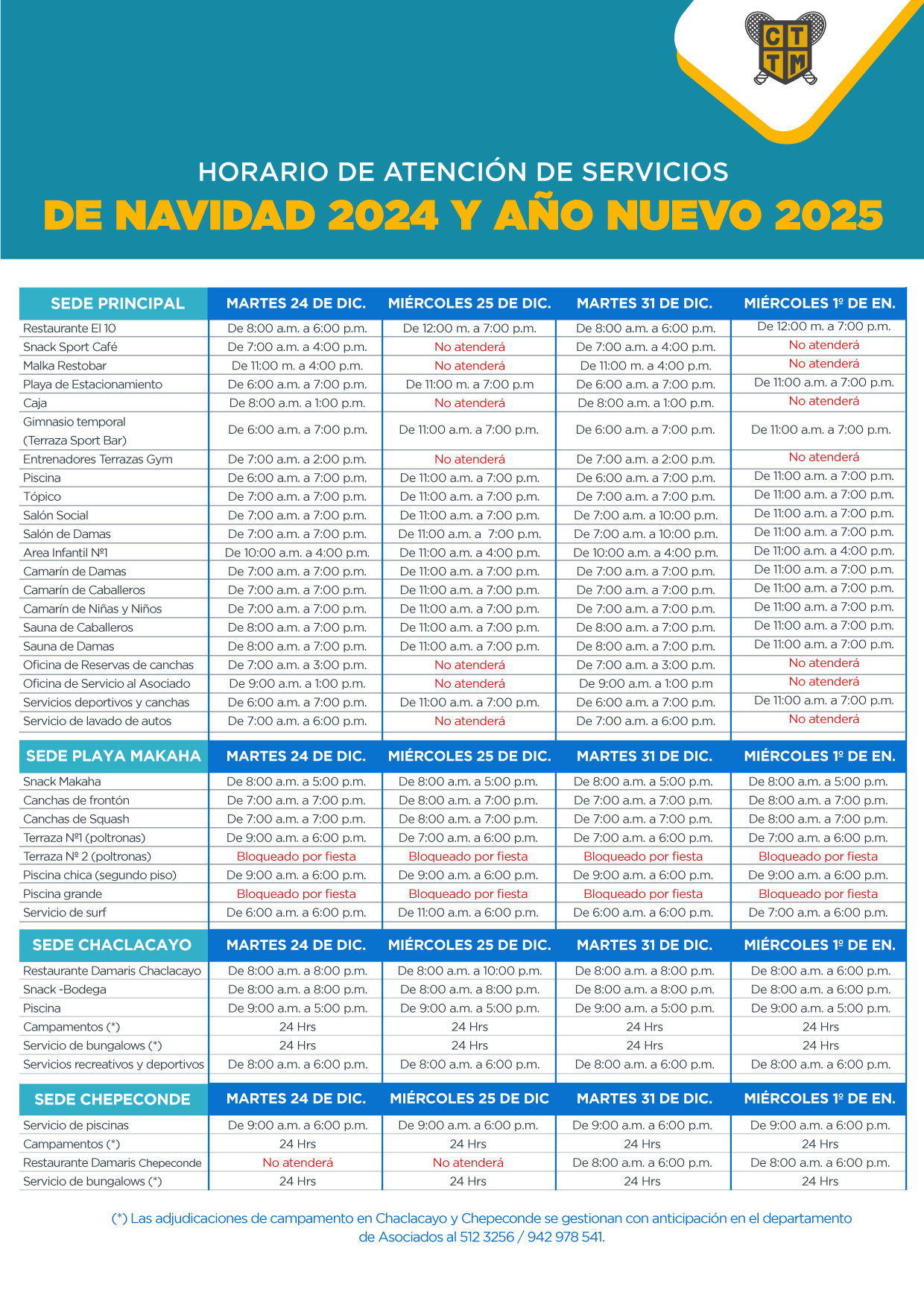 🎄 HORARIO DE ATENCIÓN NAVIDAD 2024 Y AÑO NUEVO 2025 🎆