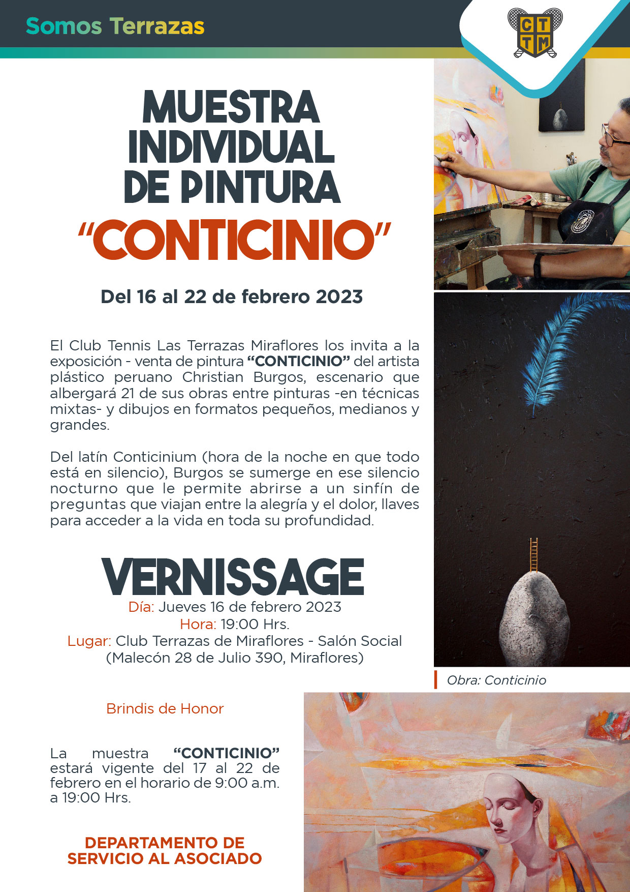 MUESTRA INDIVIDUAL DE PINTURA “CONTICINIO”