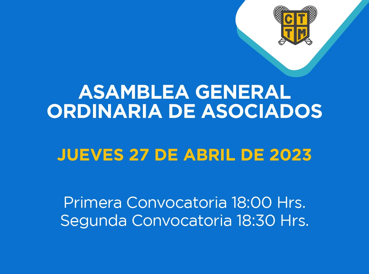 CONVOCATORIA ASAMBLEA GENERAL ORDINARIA DE ASOCIADOS