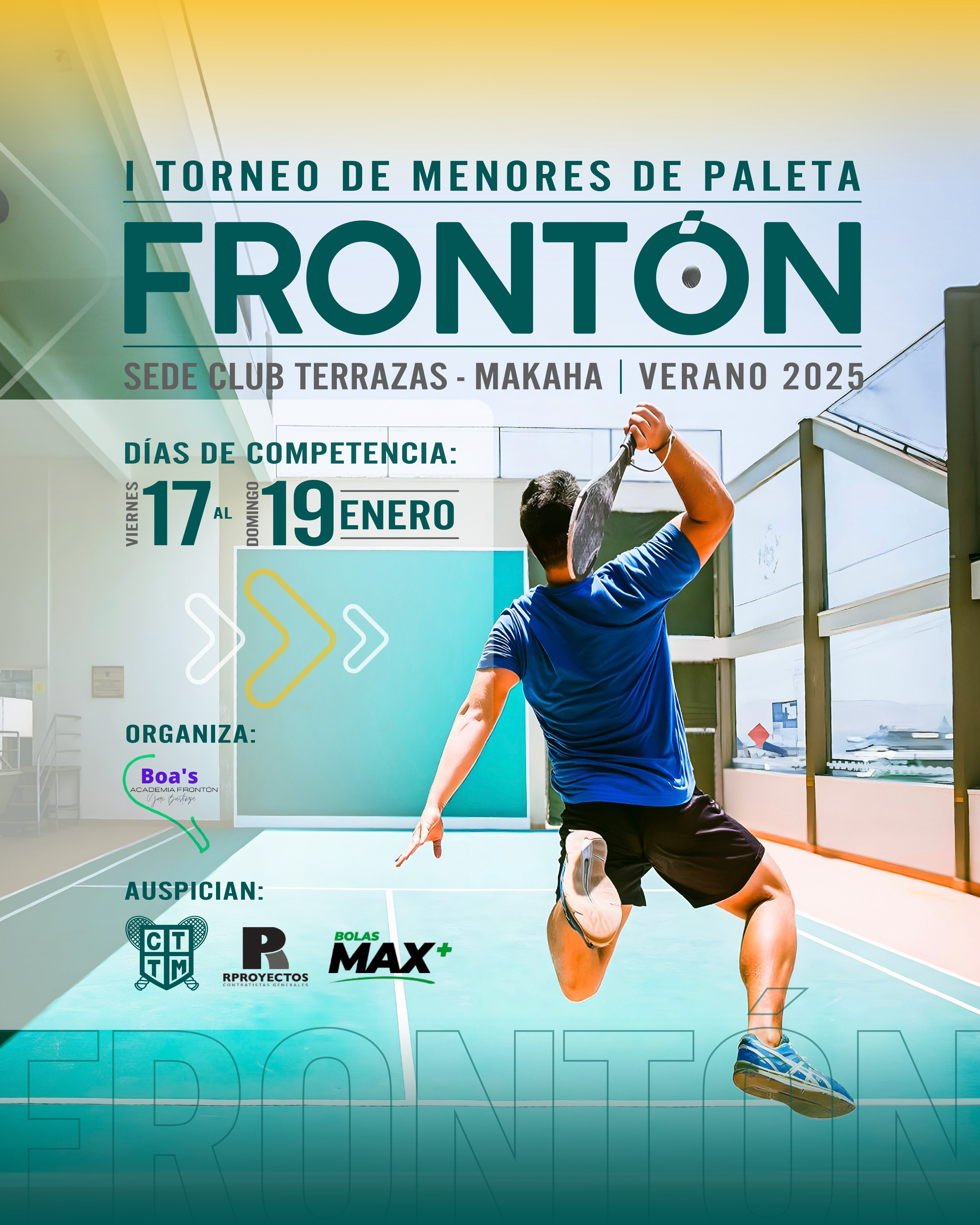 I TORNEO DE MENORES DE PALETA FRONTÓN 🏆🎾