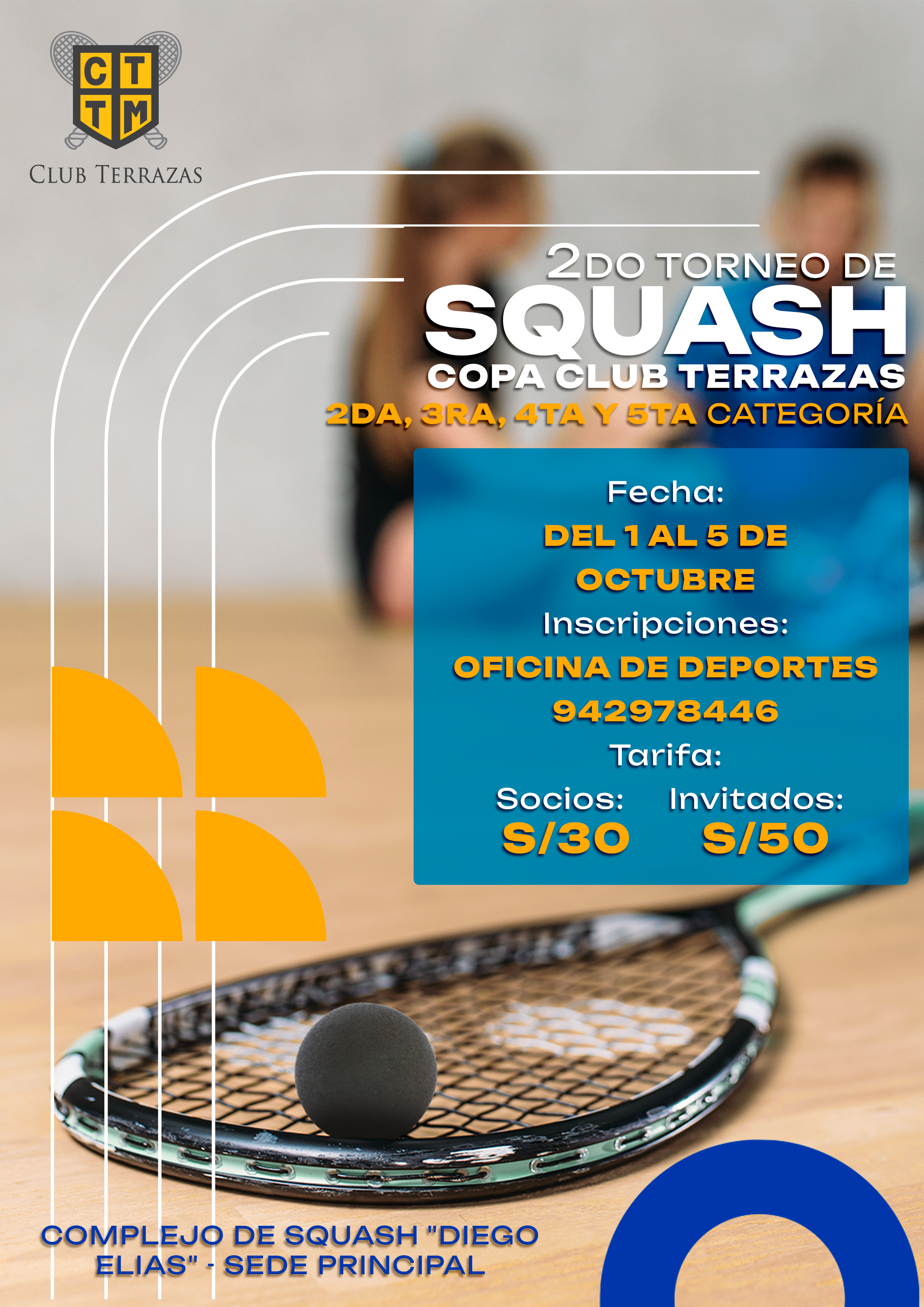 2DO TORNEO DE SQUASH "COPA CLUB TERRAZAS"
