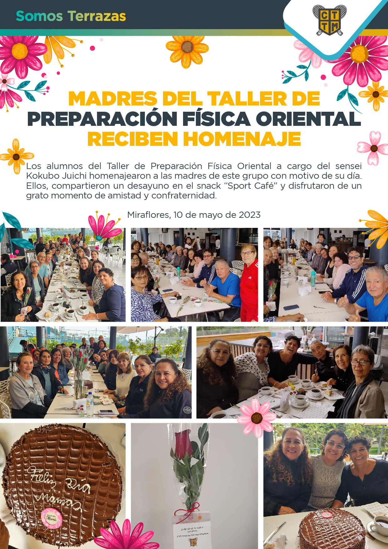 MADRES DEL TALLER DE PREPARACIÓN FÍSICA ORIENTAL RECIBEN HOMENAJE