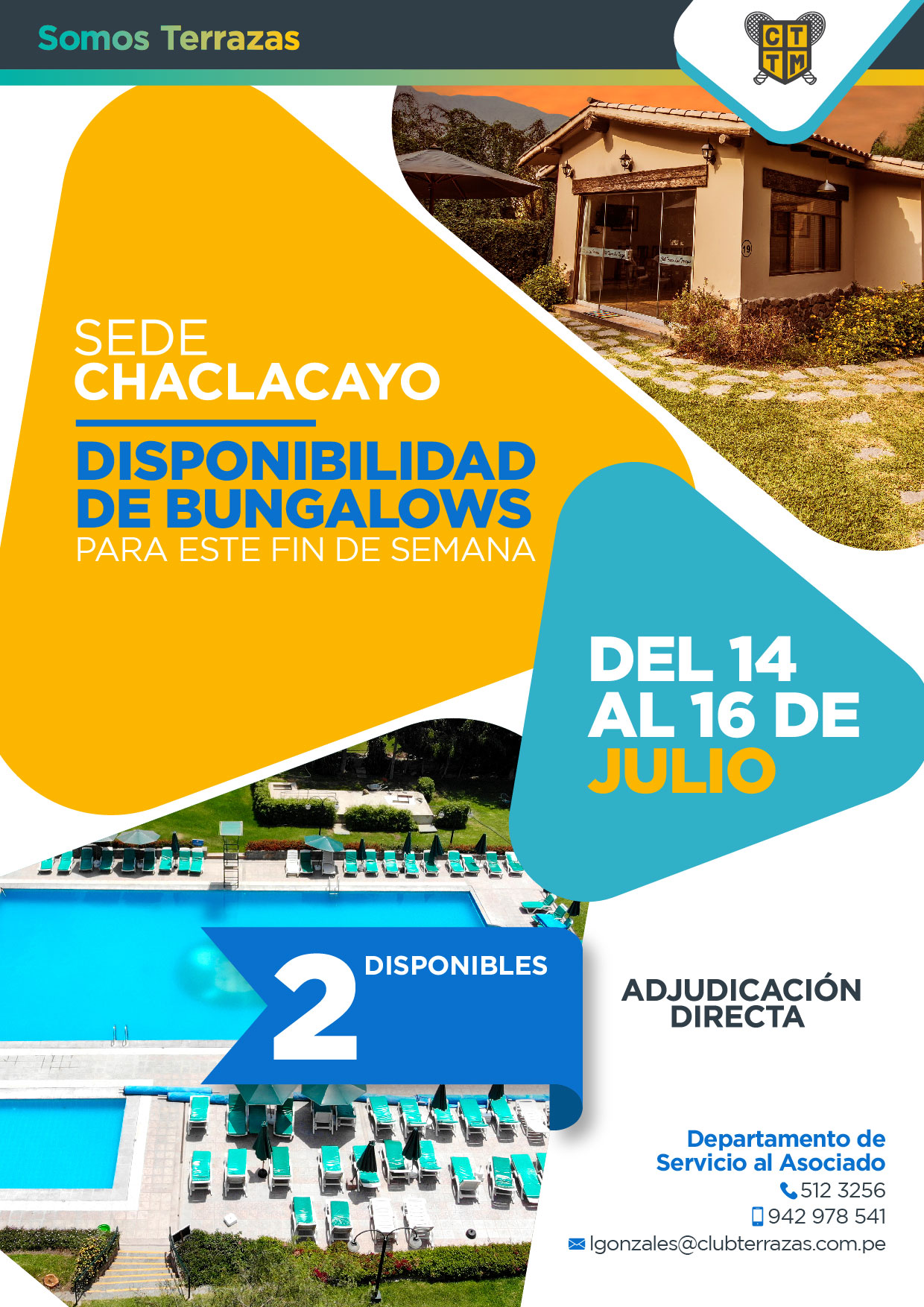 DISPONIBILIDAD DE BUNGALOW EN CHACLACAYO 