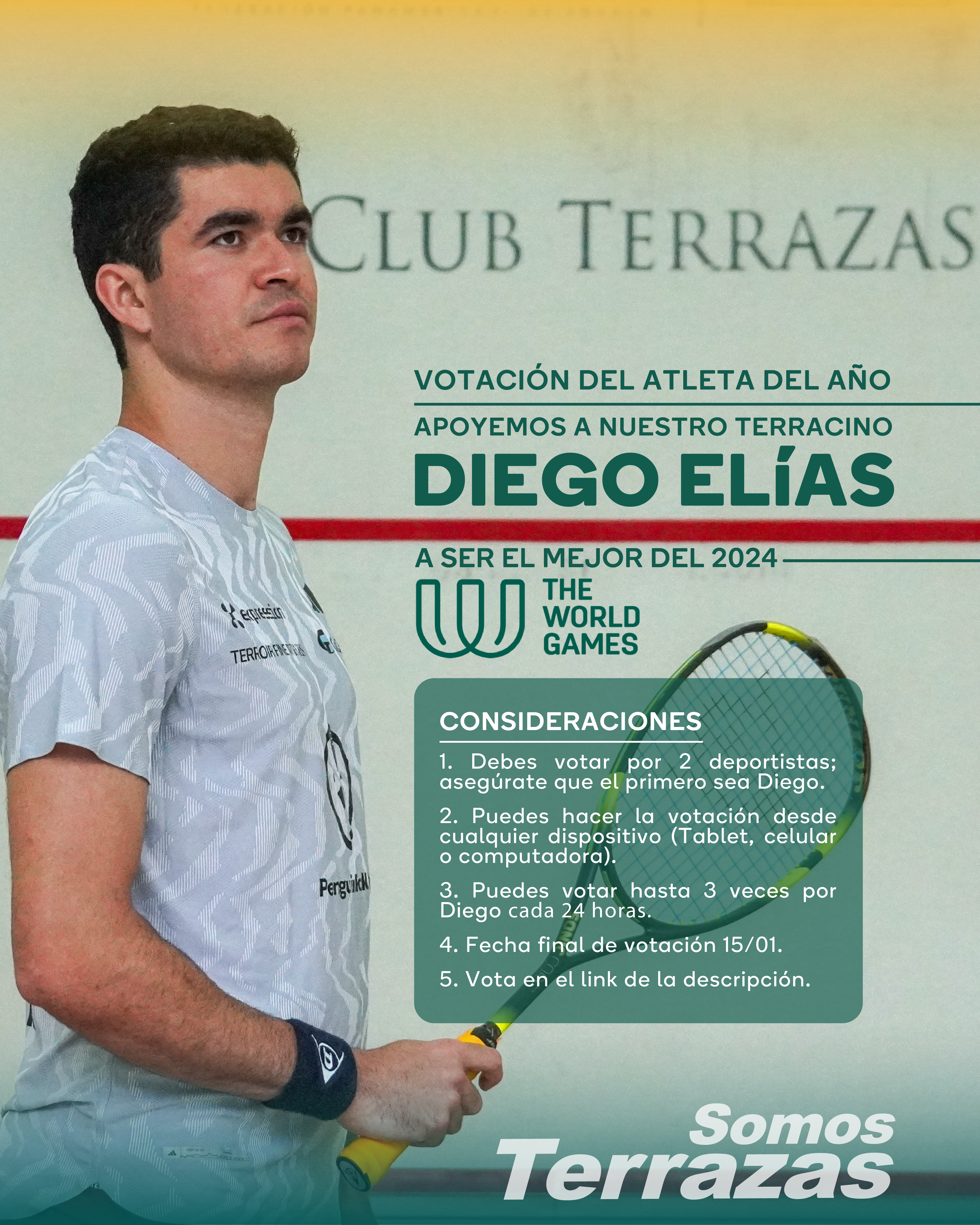 🔥 ¡VOTA POR DIEGO ELÍAS! 💥🎾
