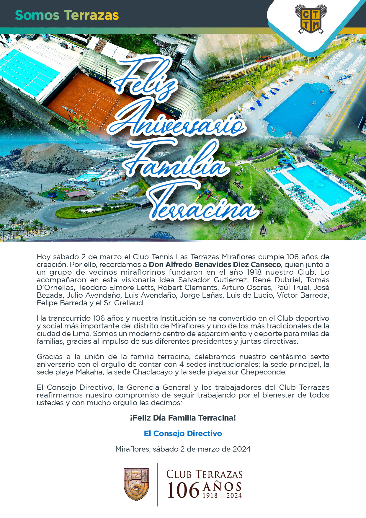 FELIZ ANIVERSARIO FAMILIA TERRACINA 