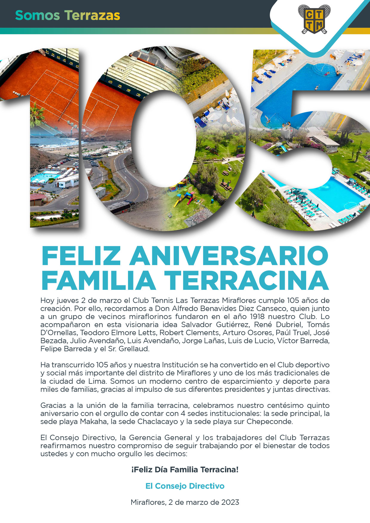 FELIZ ANIVERSARIO FAMILIA TERRACINA