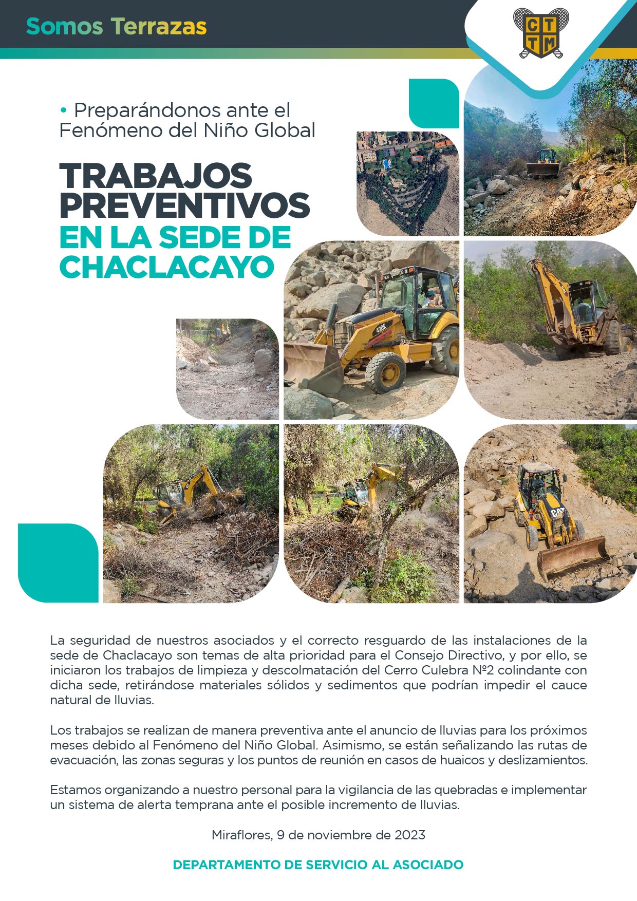 TRABAJOS PREVENTIVOS EN LA SEDE DE CHACLACAYO