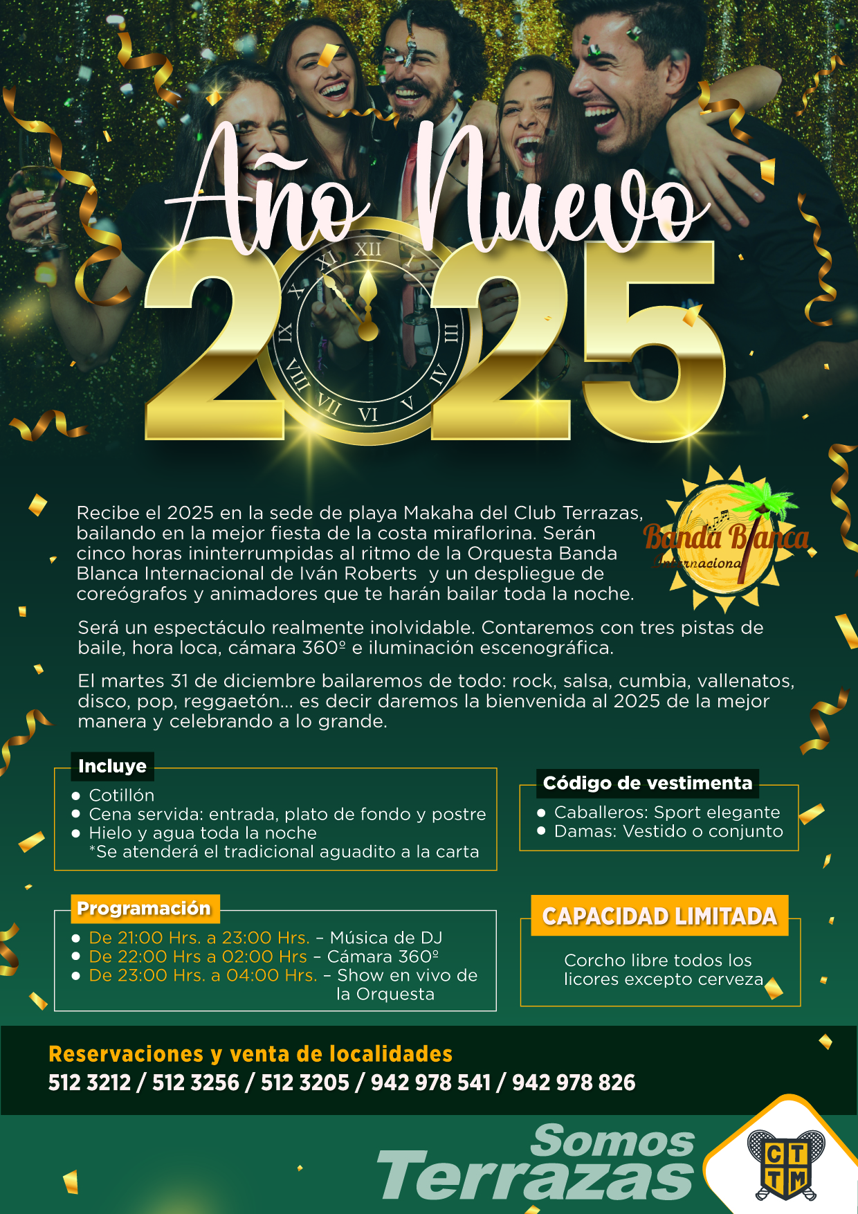 🎉 RECIBE EL 2025 EN LA SEDE PLAYA MAKAHA 🥂