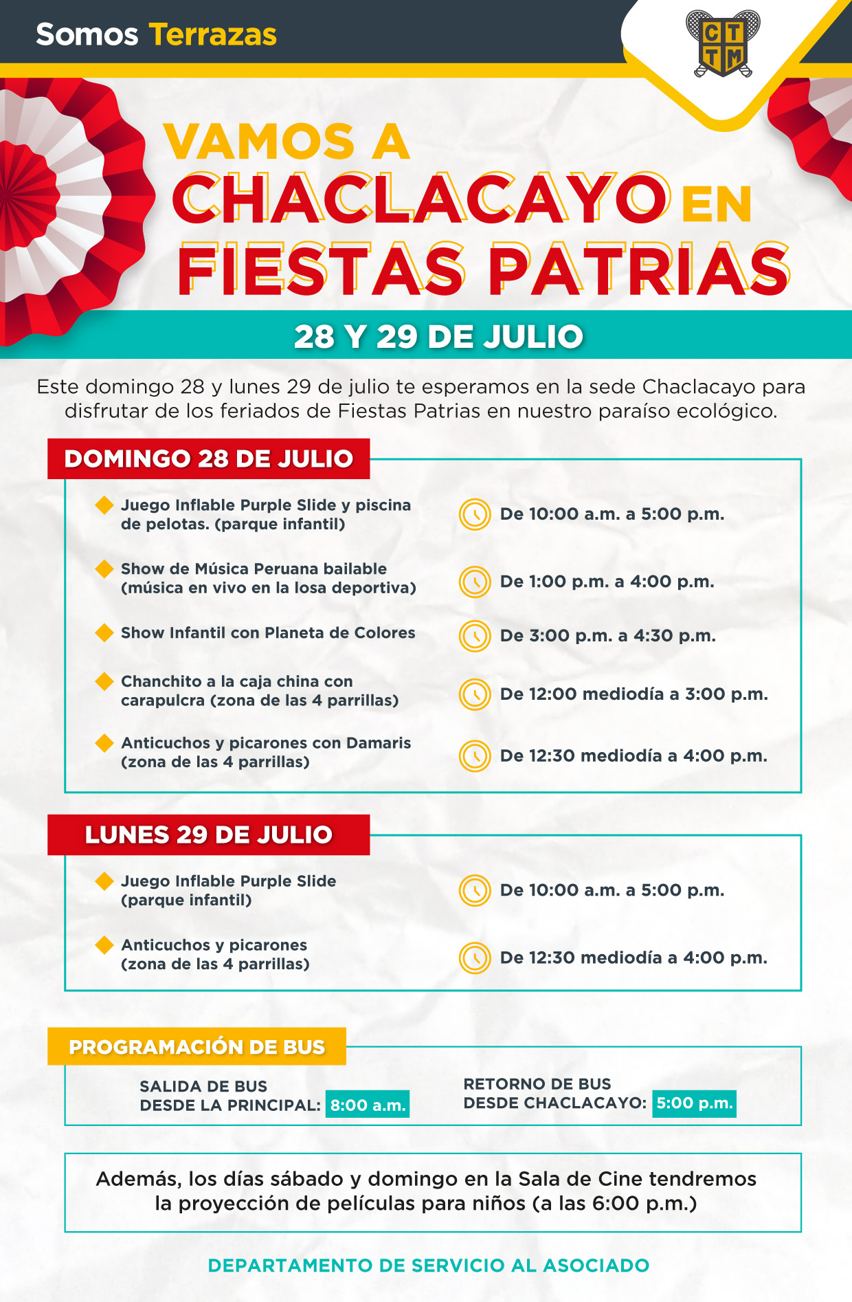 VAMOS A CHACLACAYO EN FIESTAS PATRIAS 