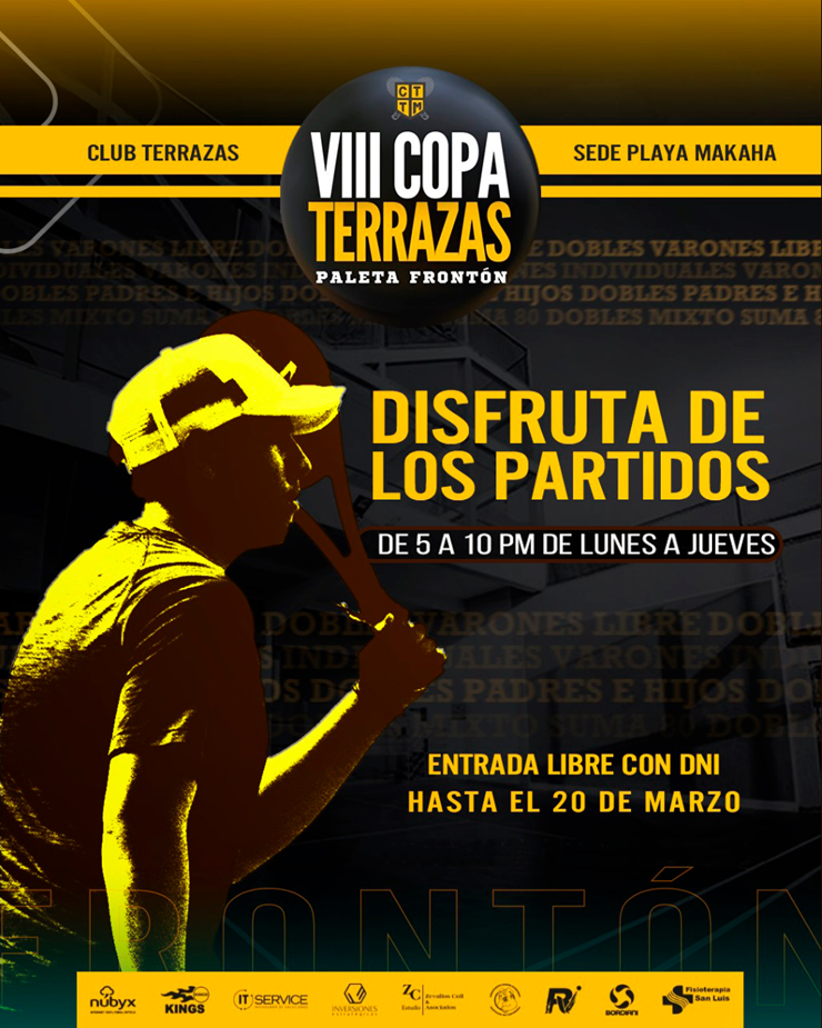 🎾 VIII COPA TERRAZAS DE PALETA FRONTÓN 🏆
