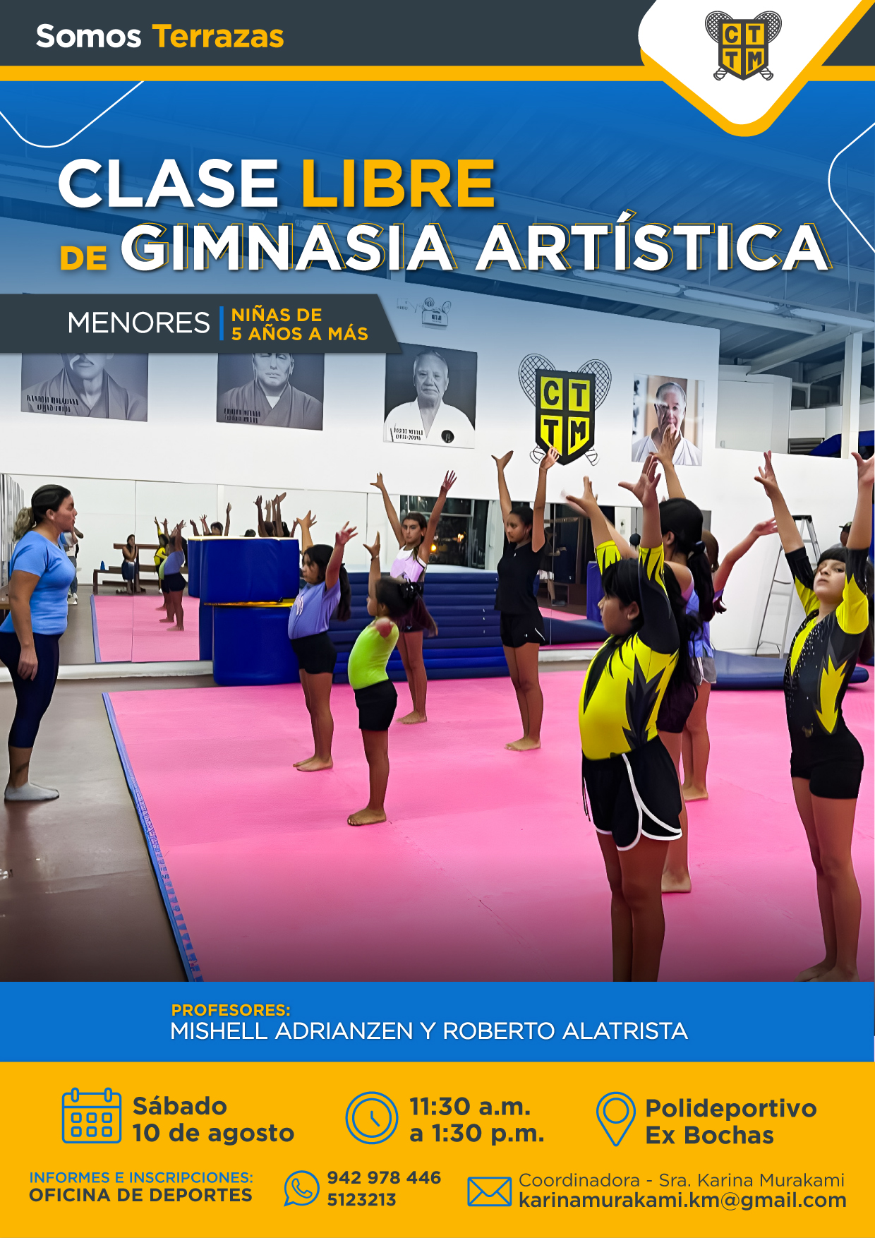 CLASE LIBRE DE GIMNASIA ARTÍSTICA