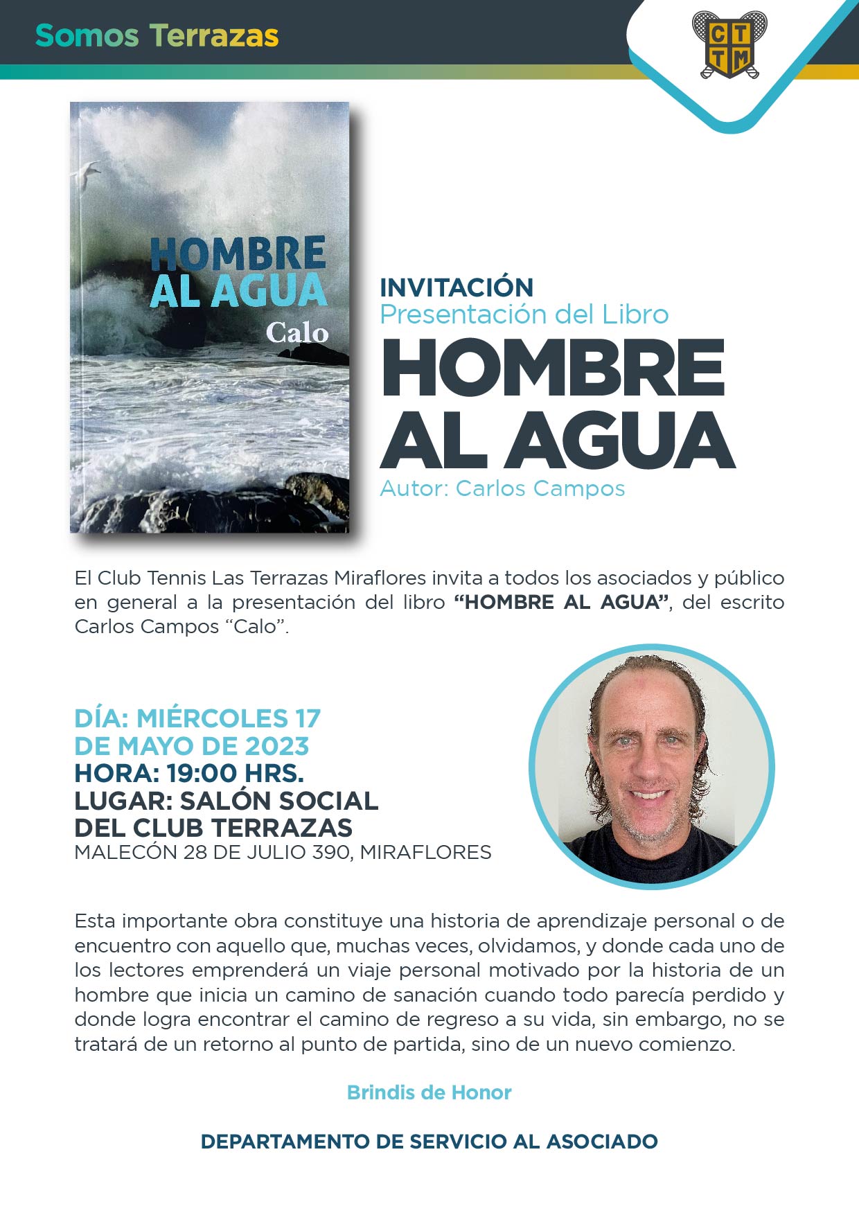 PRESENTACION DEL LIBRO - HOMBRE AL AGUA