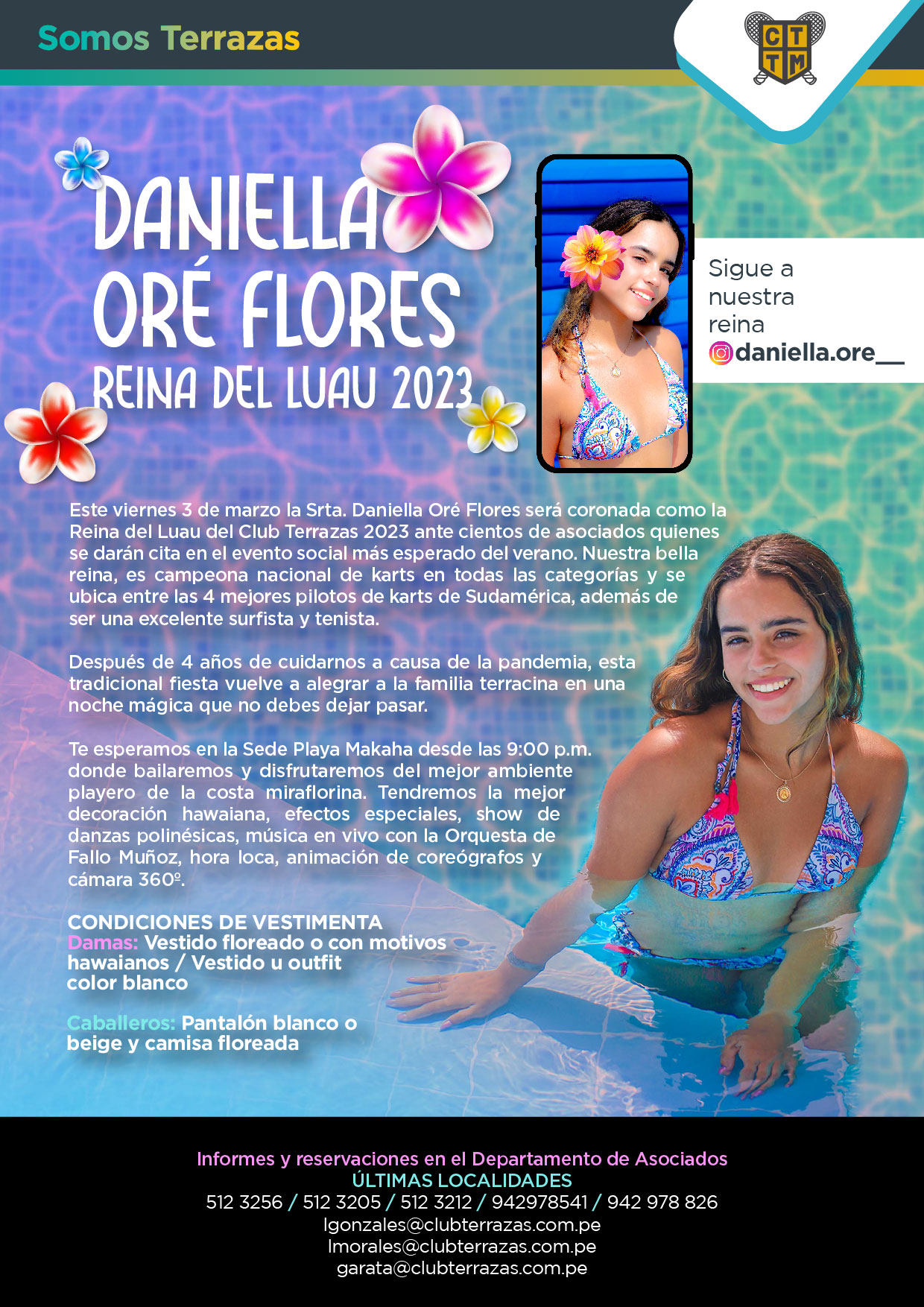 DANIELLA ORÉ FLORES: REINA DEL LUAU 2023