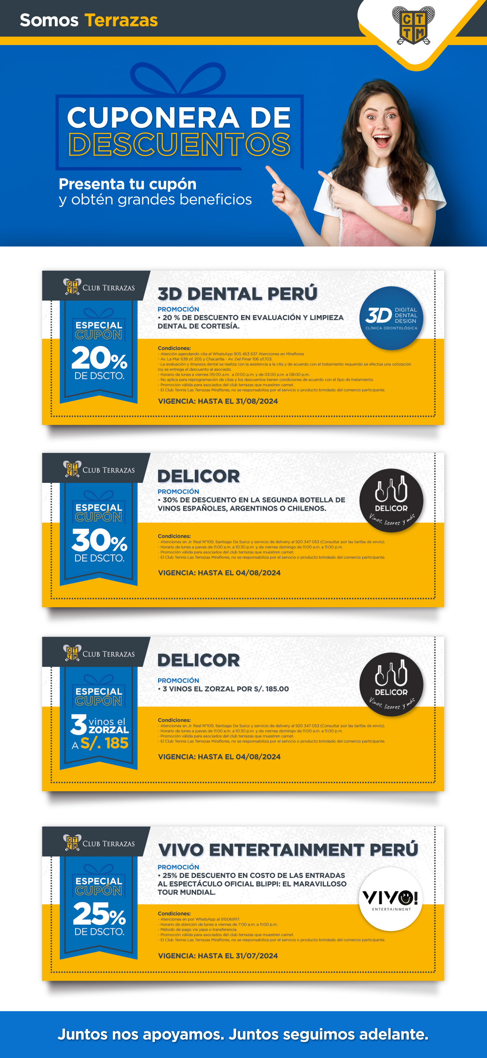 CUPONERA DE DESCUENTO DEL CLUB TERRAZAS 