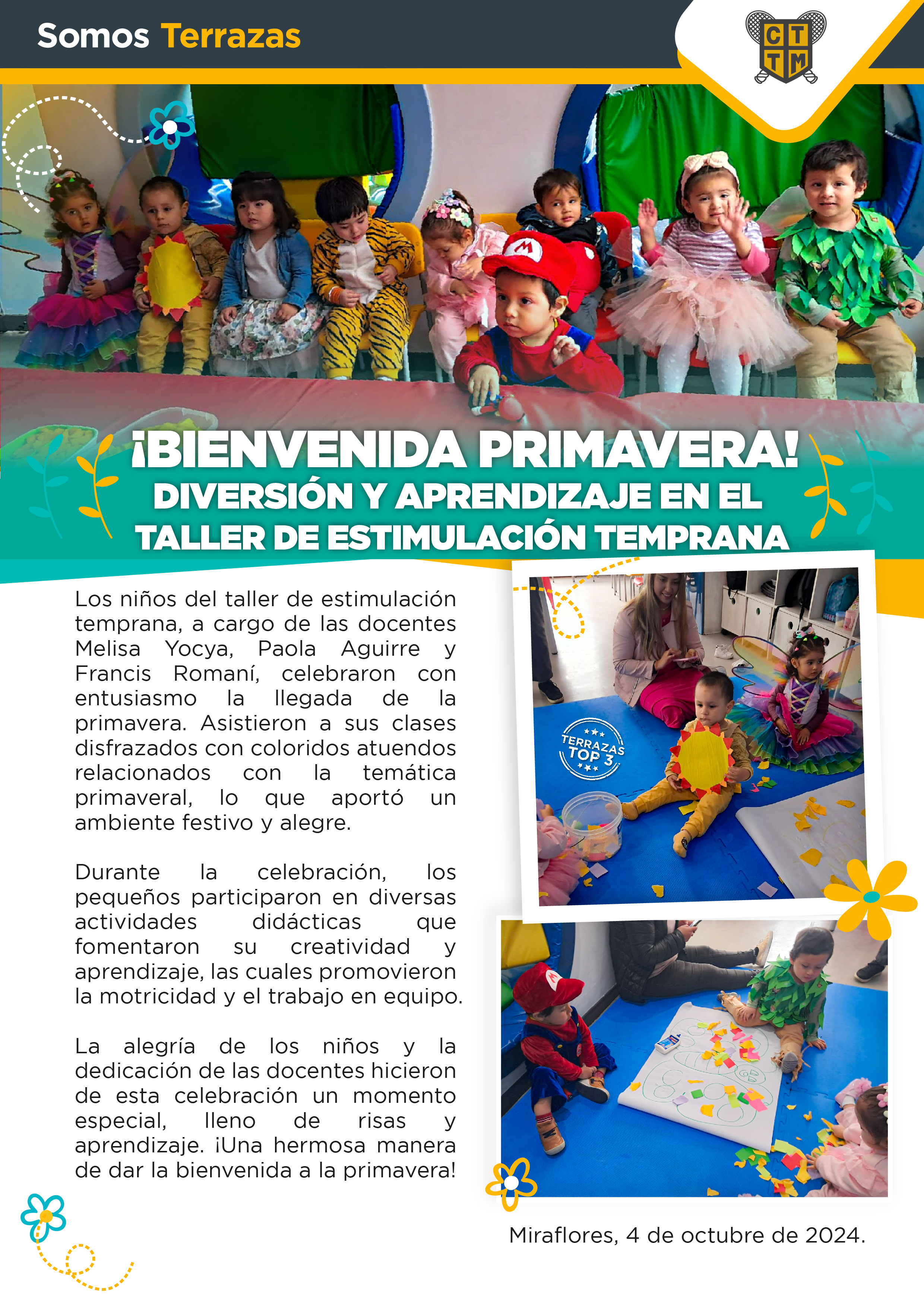 BIENVENIDA PRIMAVERA: DIVERSIÓN Y APRENDIZAJE EN EL TALLER DE ESTIMULACIÓN TEMPRANA