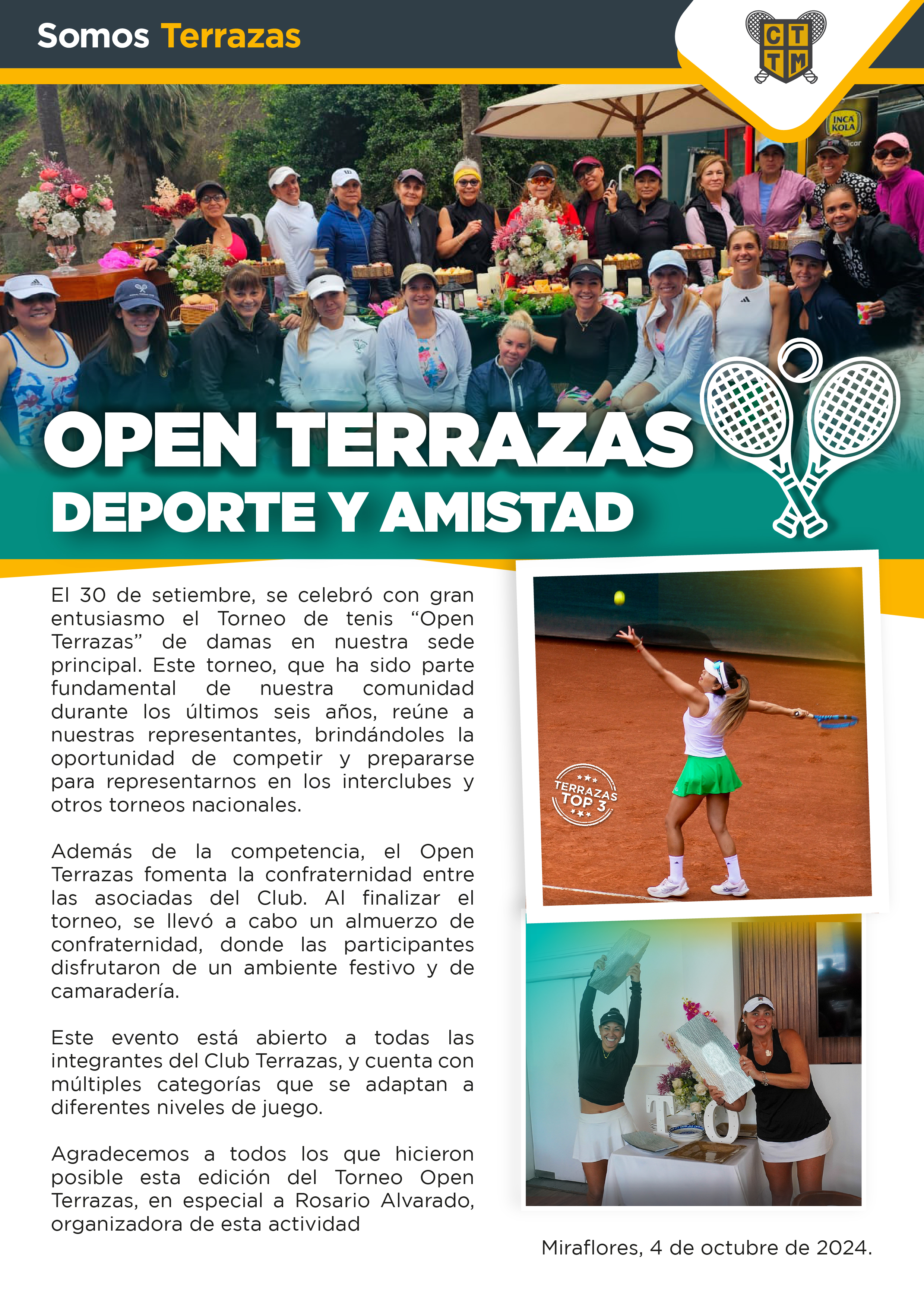OPEN TERRAZAS: DEPORTE Y AMISTAD