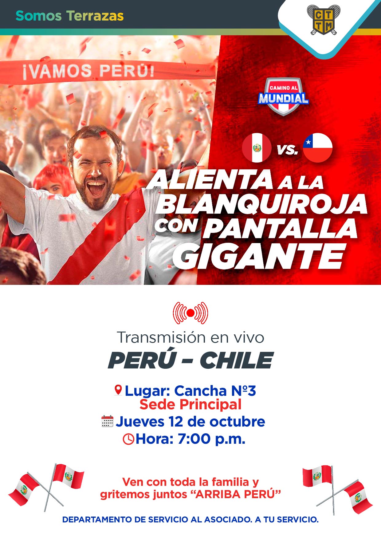 ¡ESTE JUEVES 12 ALIENTA A LA BLANQUIROJA EN PANTALLA GIGANTE!