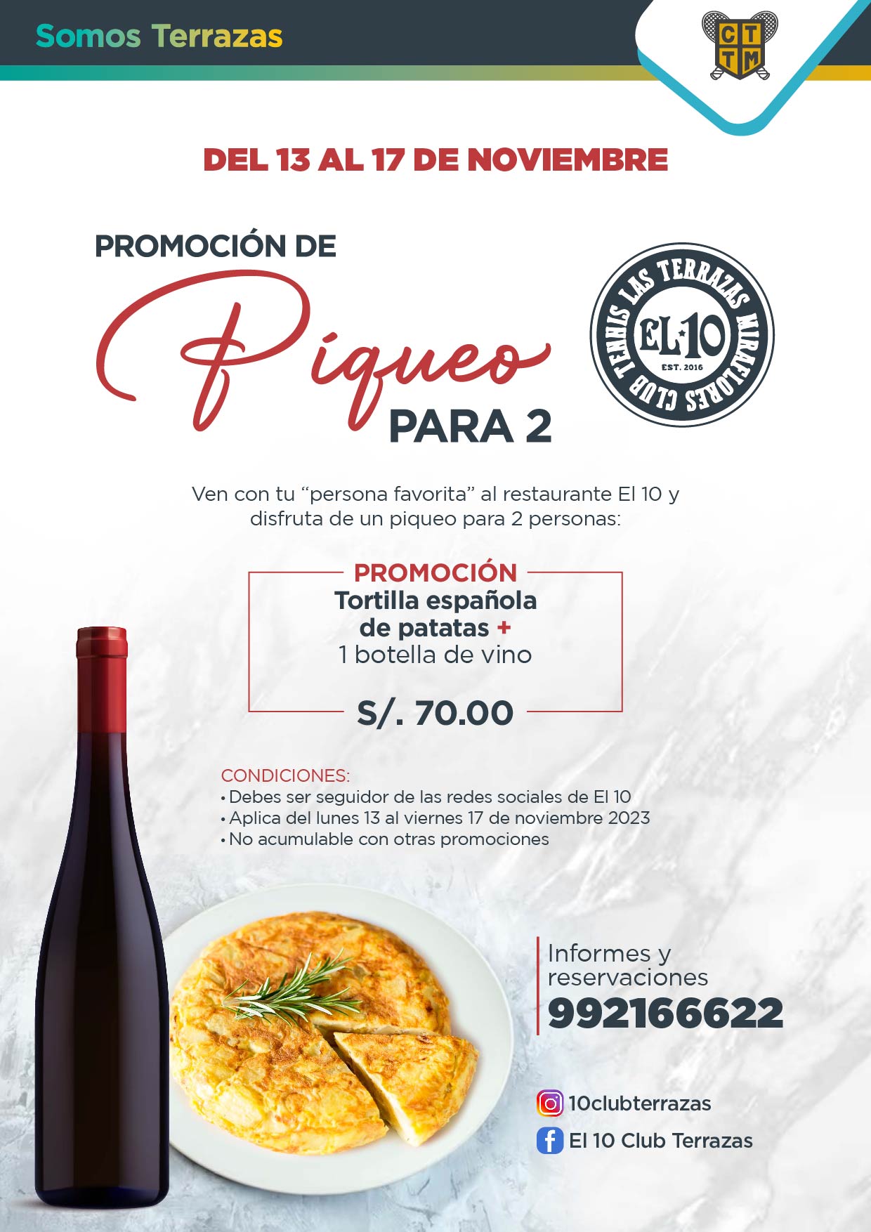 PROMOCIÓN DE LA SEMANA EN EL 10