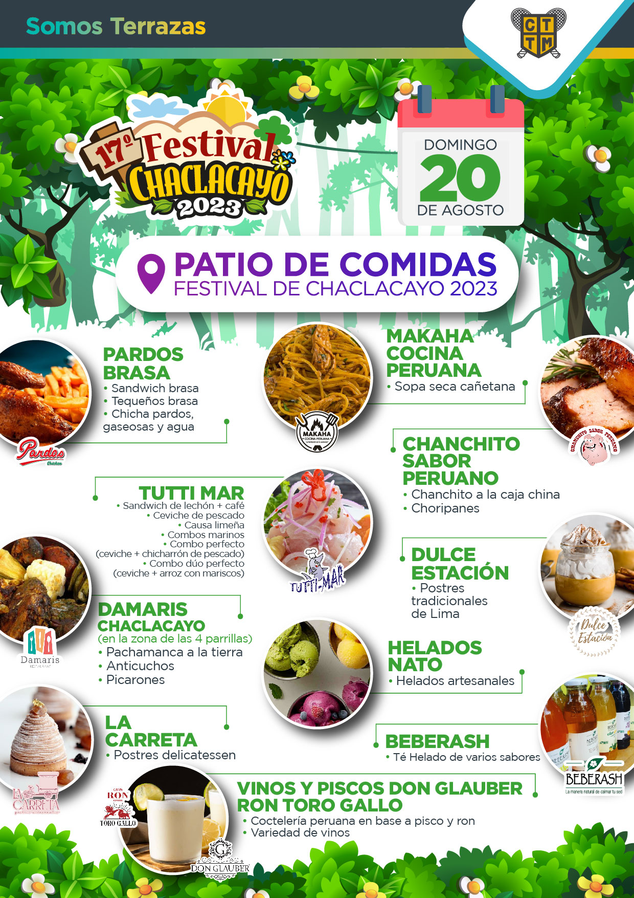 ESTE DOMINGO 20 DE AGOSTO OLVIDATE DE LA COCINA Y DELEITATE EN EL FESTIVAL DE CHACLACAYO