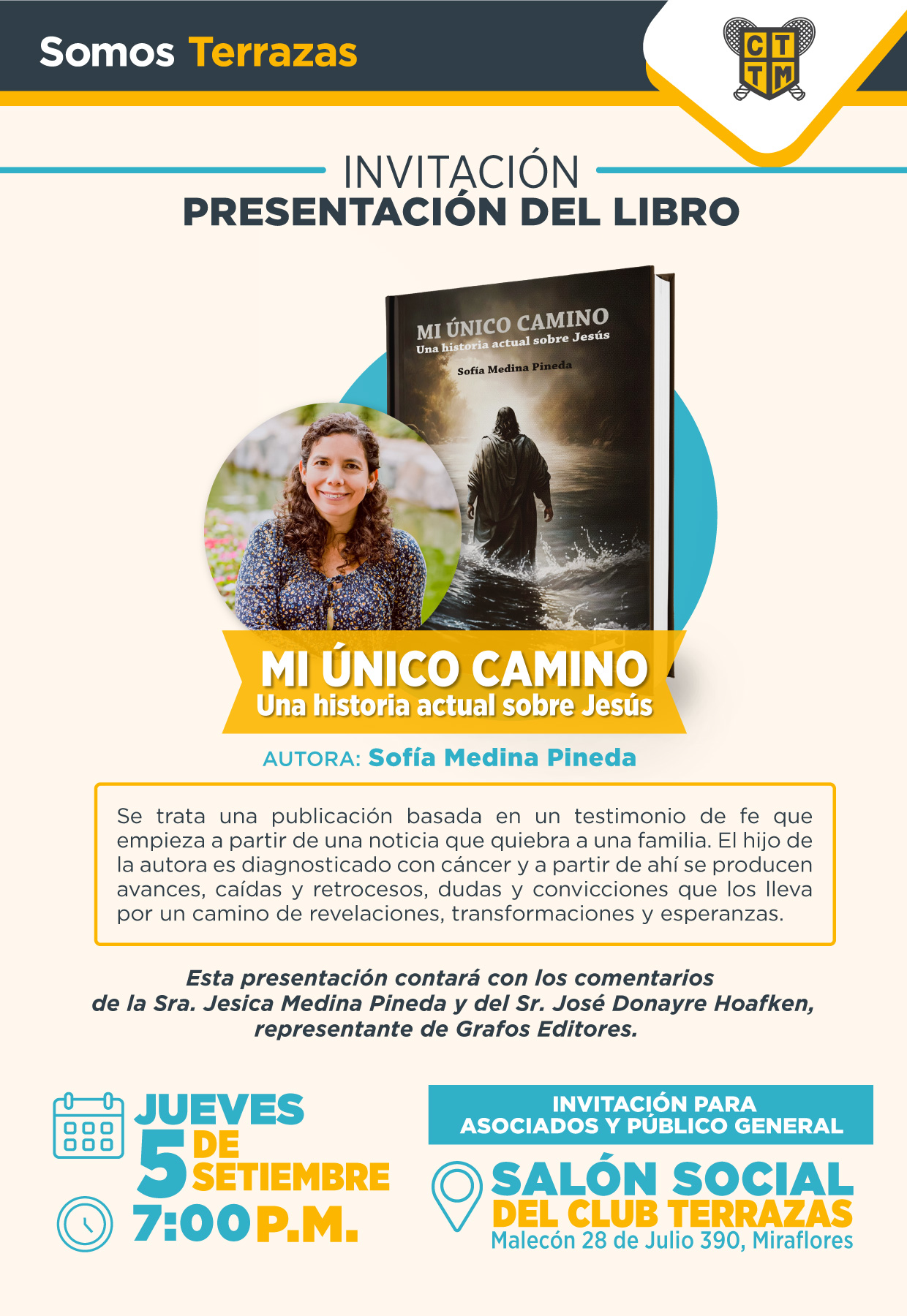 PRESENTACIÓN DEL LIBRO - MI ÚNICO CAMINO: UNA HISTORIA ACTUAL SOBRE JESÚS