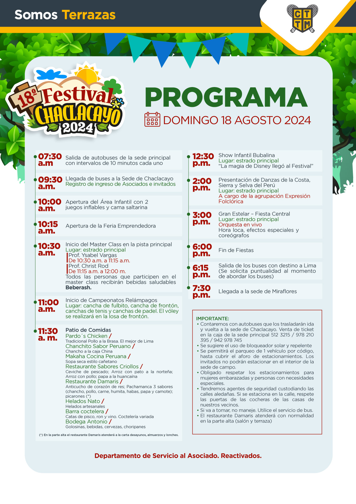 PROGRAMA DEL 18º FESTIVAL DE INVIERNO CHACLACAYO 2024